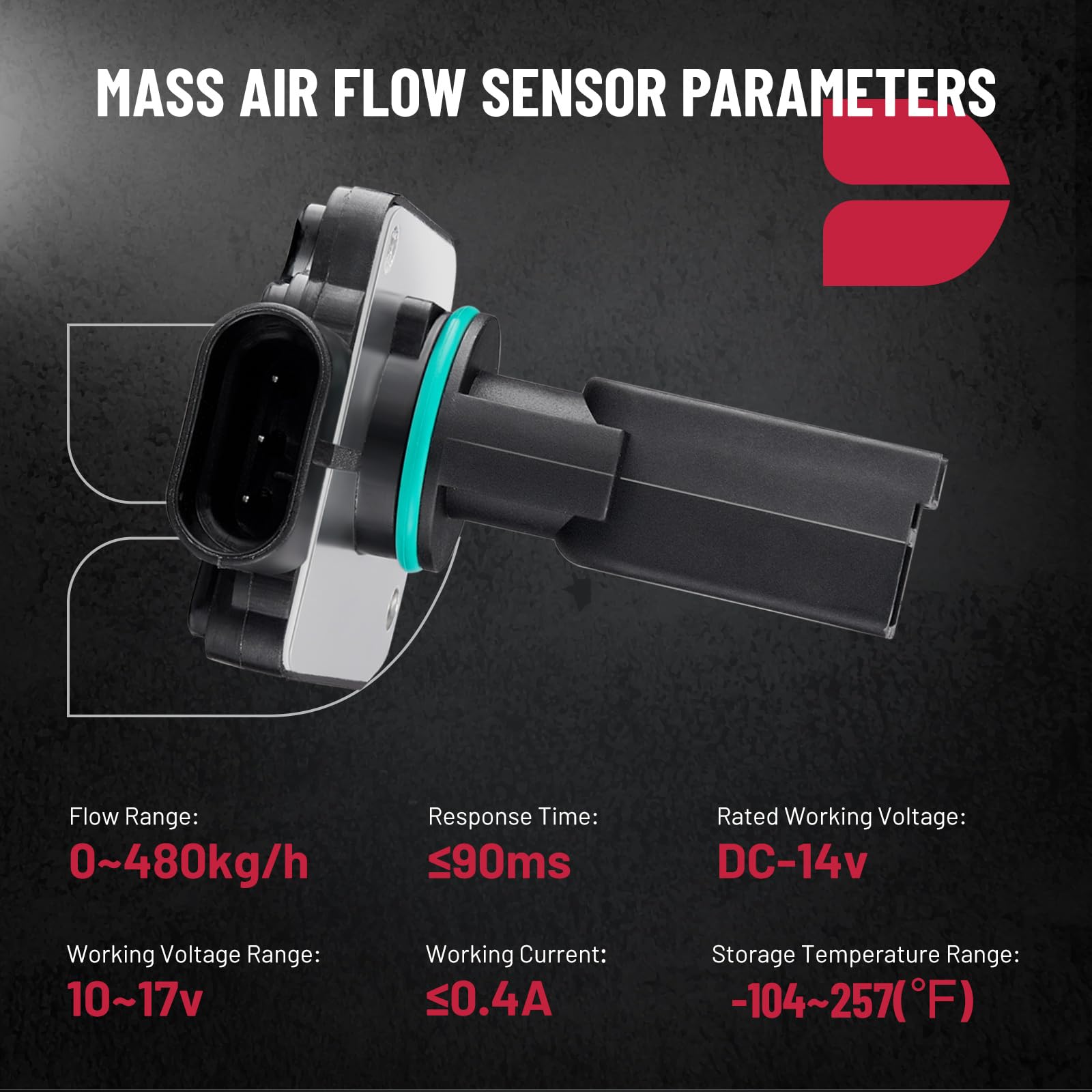 BDFHYK Mass Air Flow Sensor Meter MAF 213-3428 19112543 AFH50M-05 Compatible for Buick Oldsmobile Pontiac 3.8L, 1999-2005 Lesabr