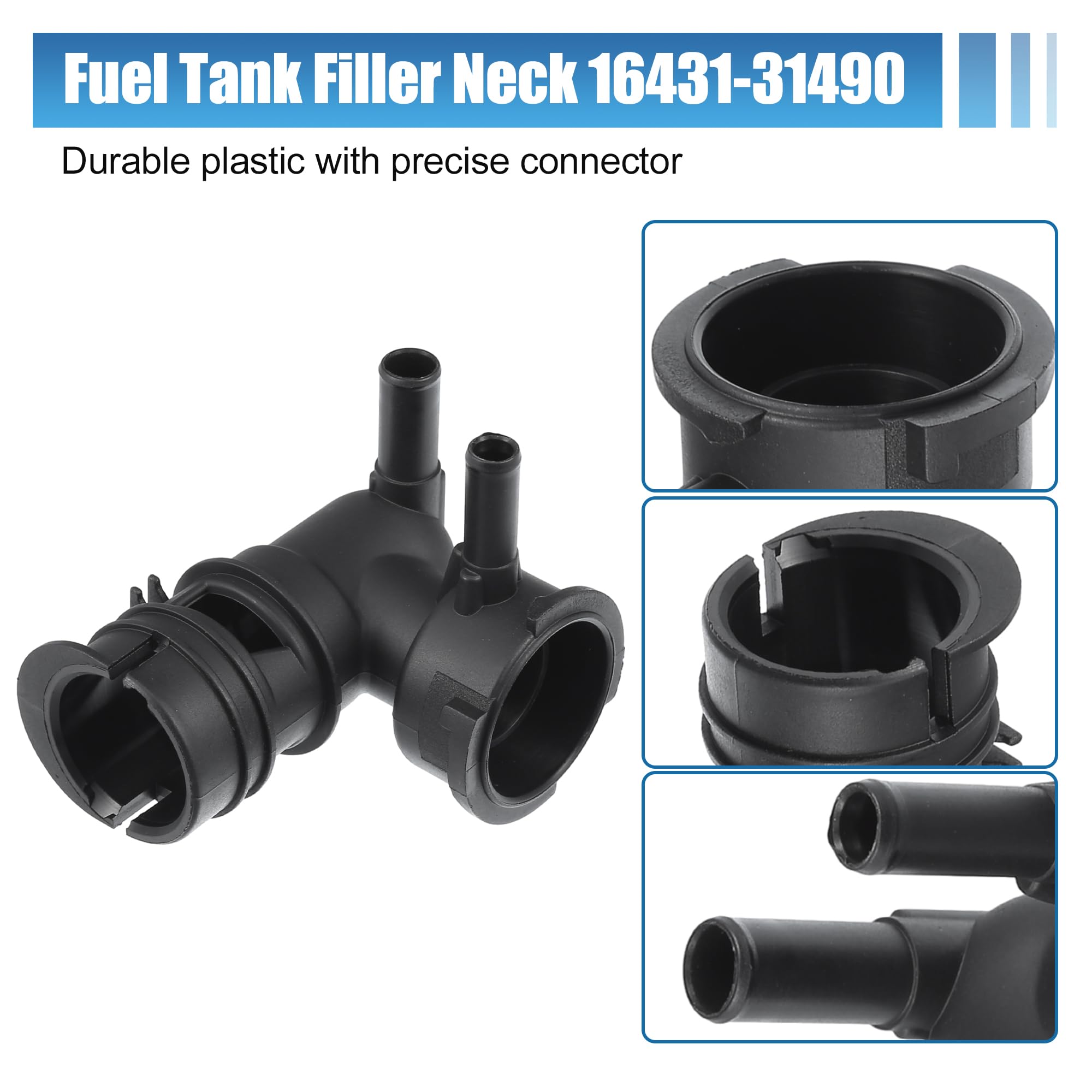 uxcell No.16431-31490/16401-62100 Engine Radiator Filler Neck with Fully Sealed Cap for Toyota Sienna 07-10 for Lexus RX350 07-0