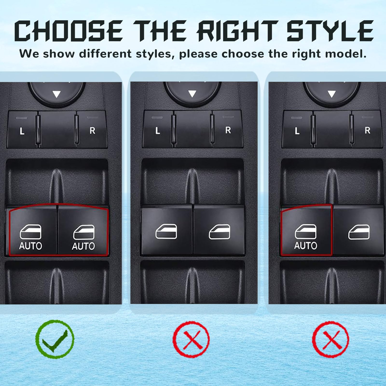 Master Power Window Switch Replacement For 2012-2014 Chry-Sler 300, 2013-2014 Dodge Charger, 2012-2019 Dodge Journey, 68139805Aa