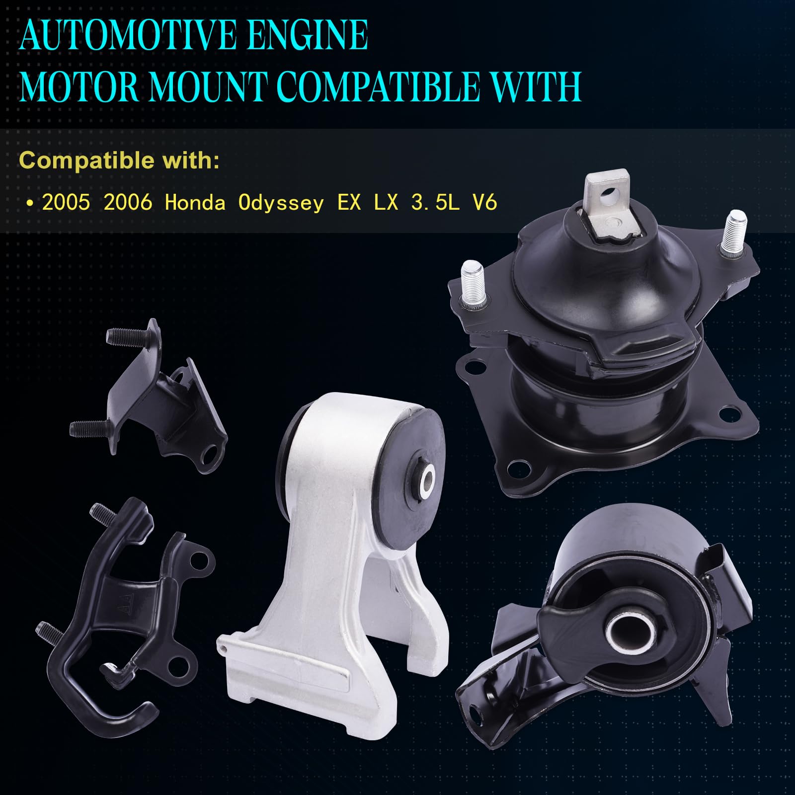 SHERXINBO Engine Motor Mount Compatible with 2005-2006 Odyssey EX Model 3.5L V6