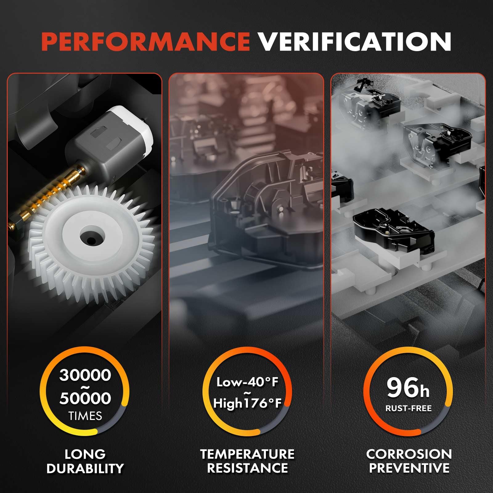 A-Premium Rear Trunk Latch Tailgate Door Lock Actuator Compatible with Kia Sorento 2016-2020, Sport Utility, without Power Liftgate, Rear Tailgate, Replace# 81230-C5000, 81230C5000
