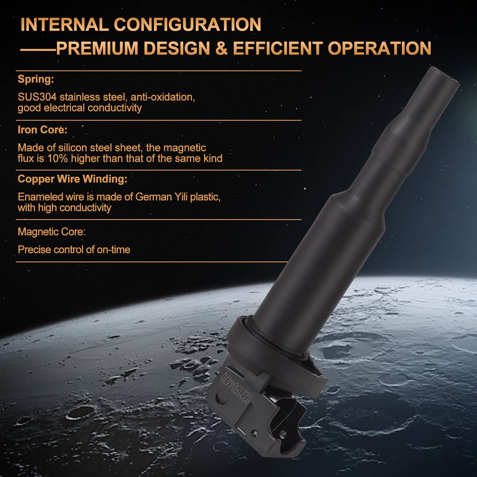 Ignition Coil Pack Set Of 1 Compatible With 325Ci 328I 330Ci 335I 525I 528I 530I 535I 545I 745Li X3 X5 M5 M6 Z4 Mini Cooper - 2.