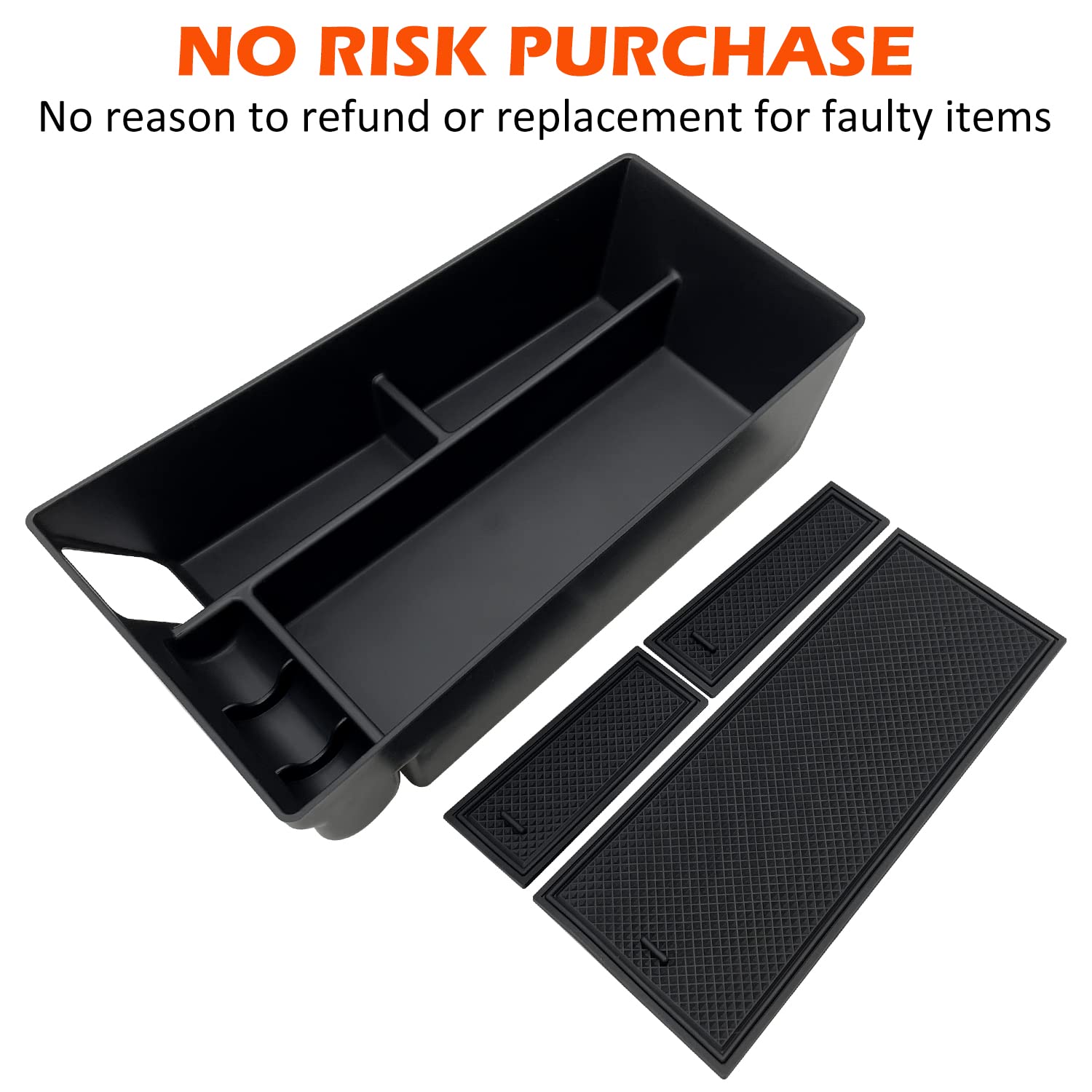 Jojomark Compatible With Ford Mustang Mach-E 2021 2022 2023 2024 Accessories Center Console Organizer Interior Storage Box Tray
