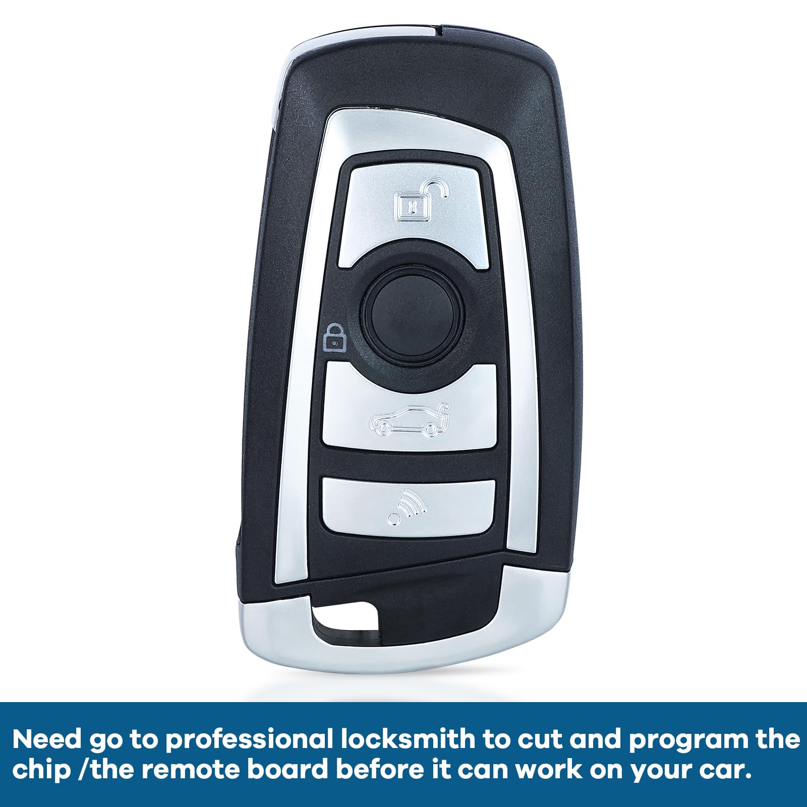 Keyecu Ews Modified Flip Remote Key 4 Button For Bmw X5 Z3 Z4 2001-2005 Hu92 Blade