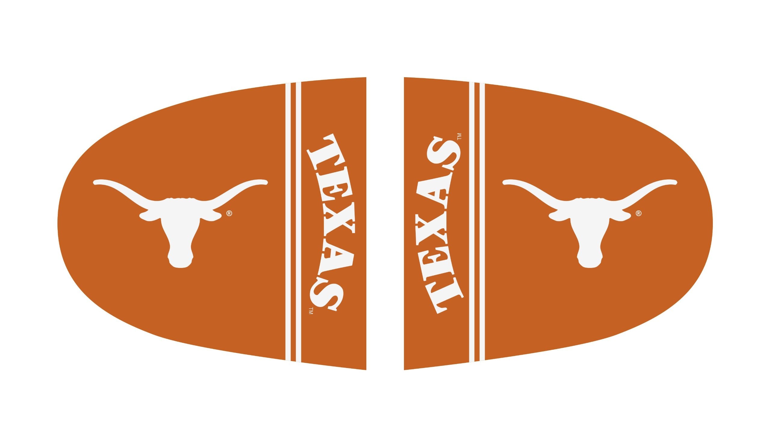 Fanmats University Of Texas Mirror Cover, 5.5'' X 8''