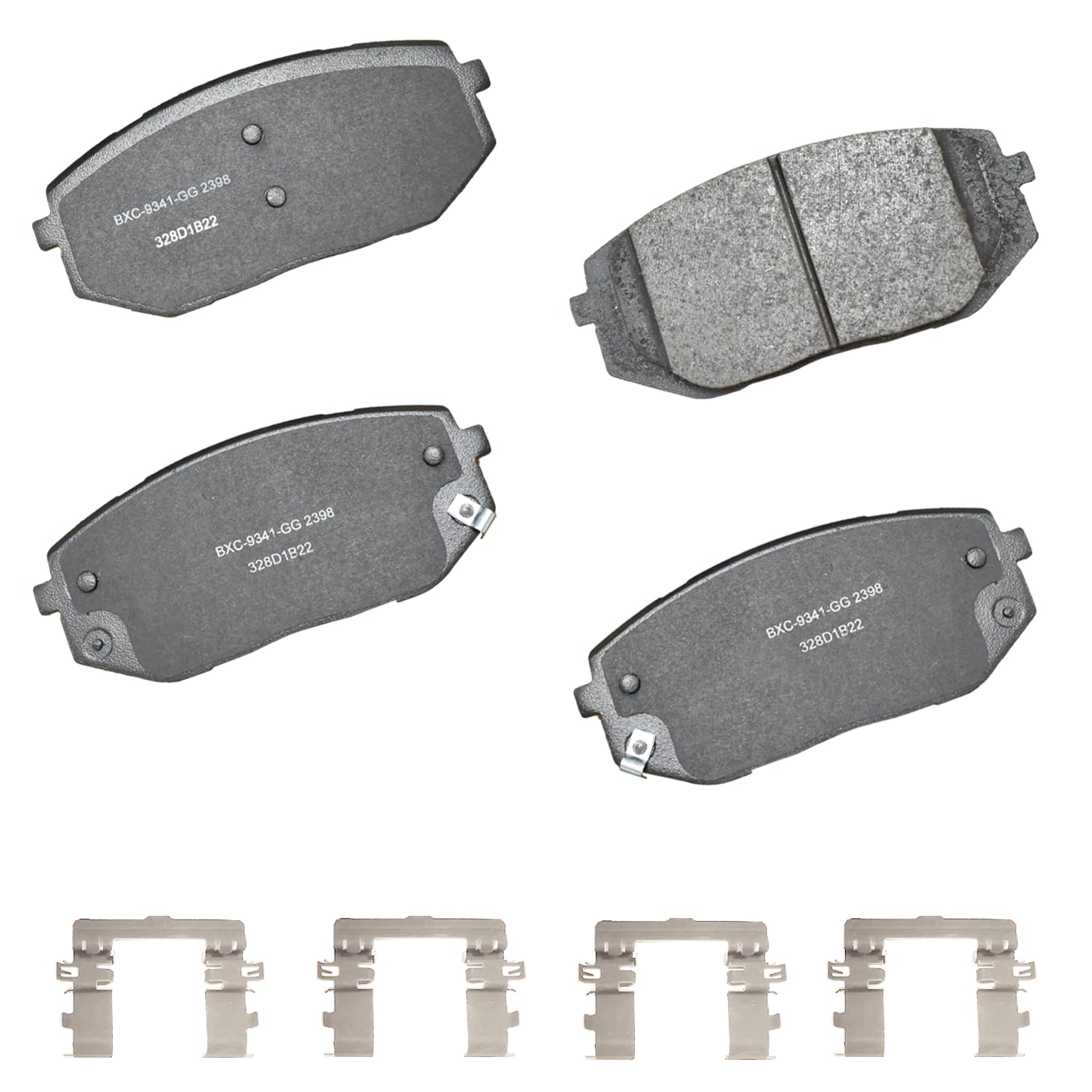 Bendix Premium Sbc2398 Ceramic Front Brake Pads For Hyundai Ioniq 5 2023-2022, Tucson 2022, Kia Ev6 2023-2022, Sportage 2023-202