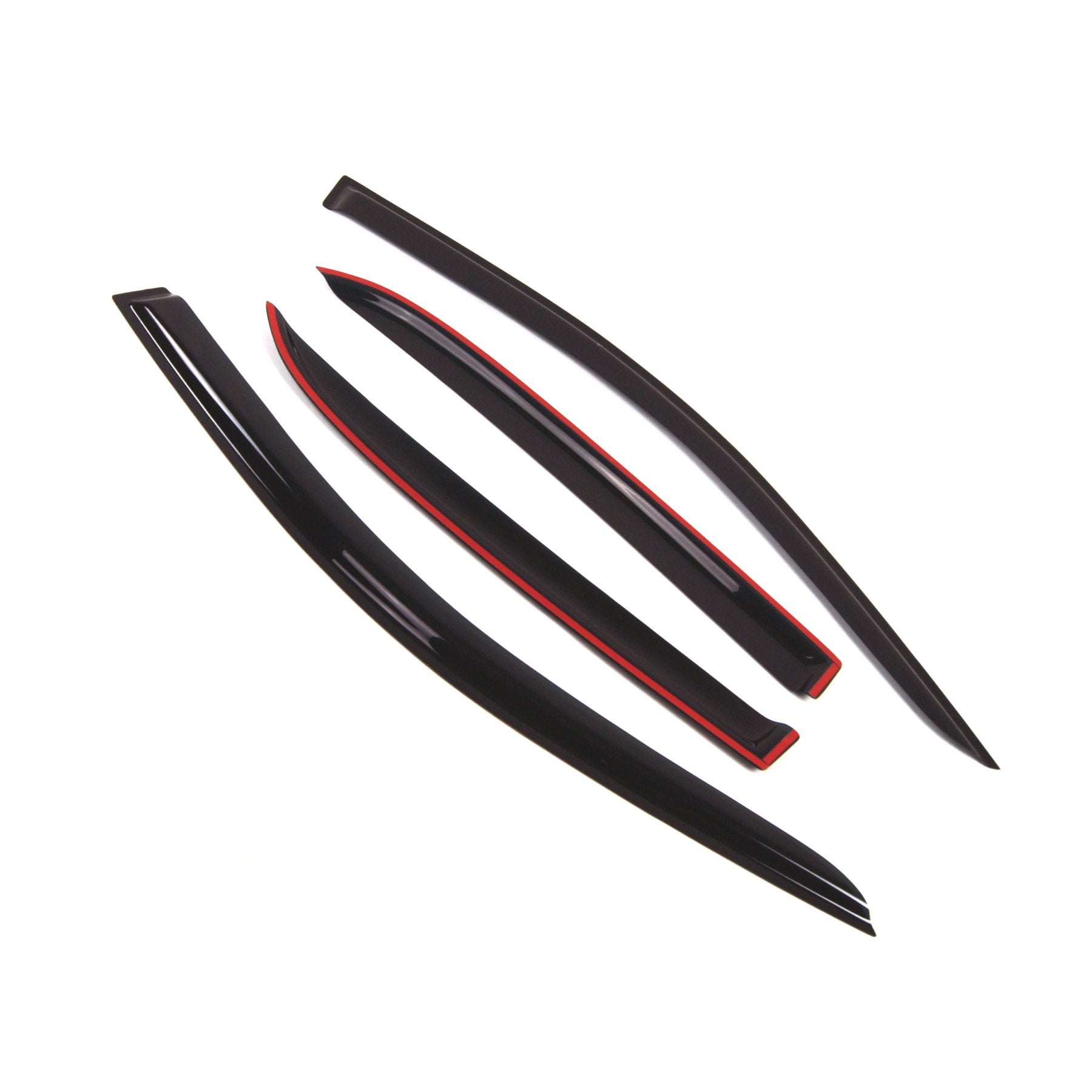 Tuningpros Outside Mount Window Vent Visors Rain Guards Compatible With Honda Accord Sedan 2003-2007 | Side Window Wind Deflecto