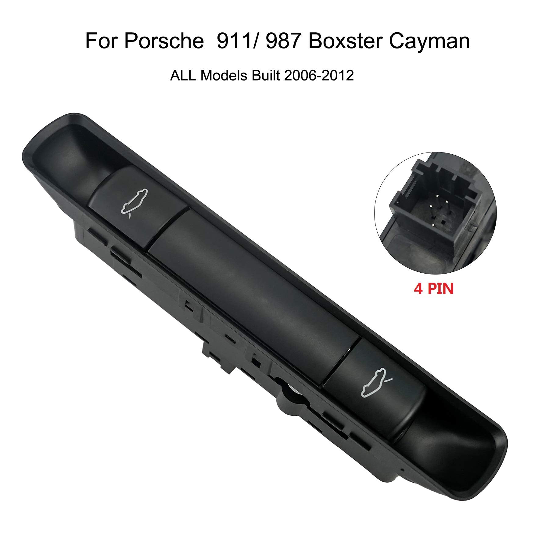 Hood And Decklid Release Switch 99761310502A05 Interior Switch Cover Fit For Porsche 911 Boxster Cayman 2005-2012