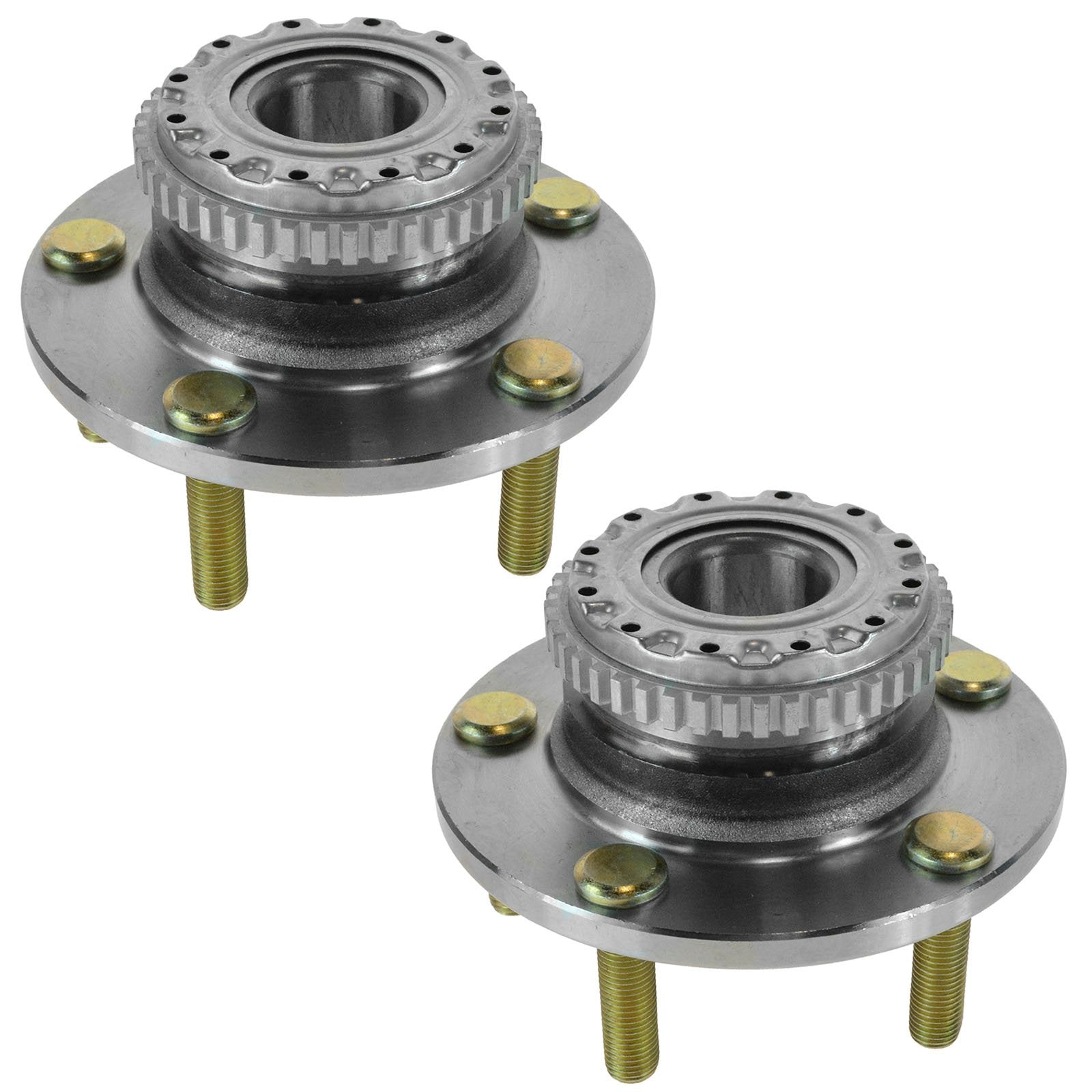 Trq Rear Wheel Hub Bearings Assembly Set Compatible With 2003-2008 Hyundai Tiburon