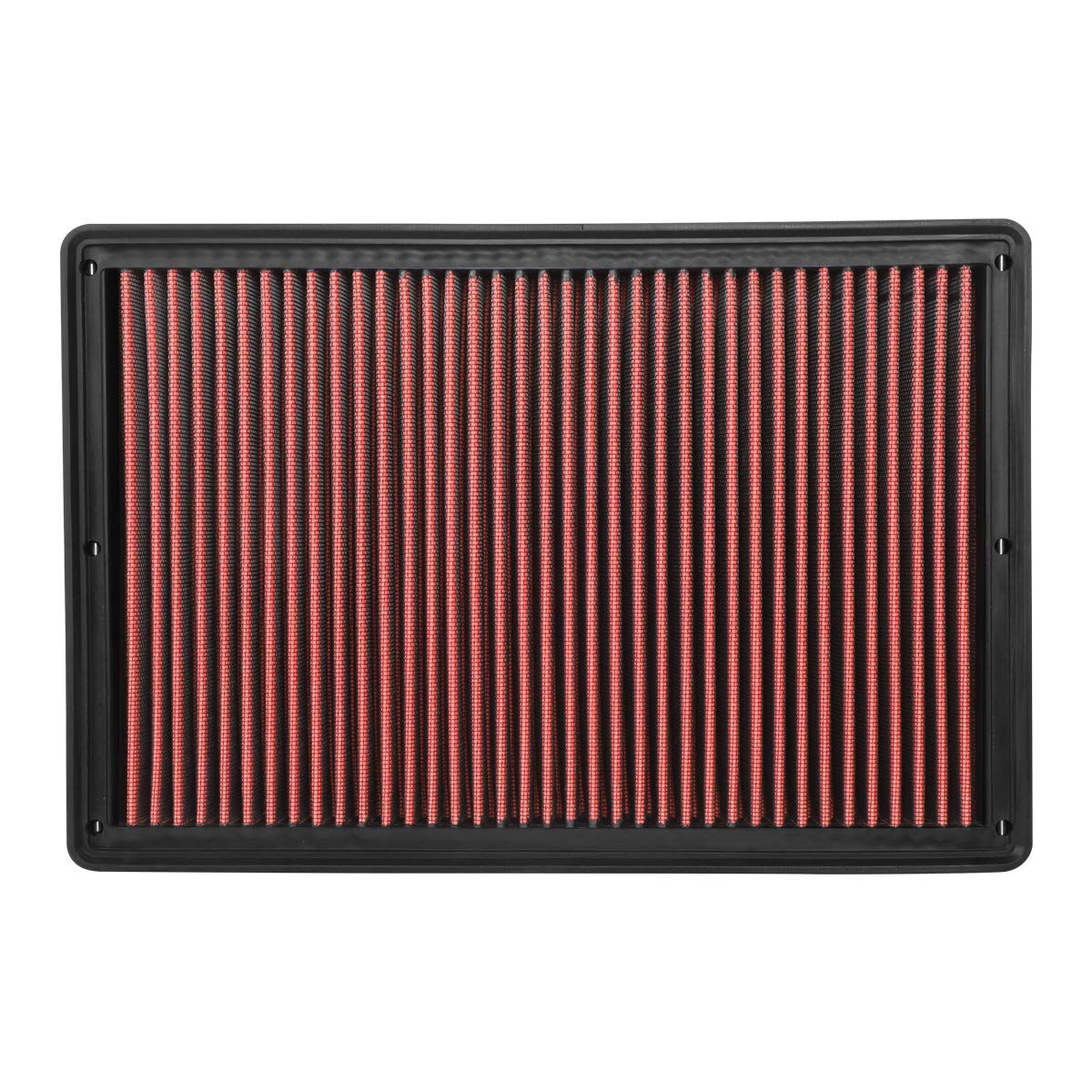 Dna Motoring Afpn-220-Rd Clean Air Washable Drop In Panel Air Filter Enhance Engine Performance [Compatible With 02-20 Dodge Ram