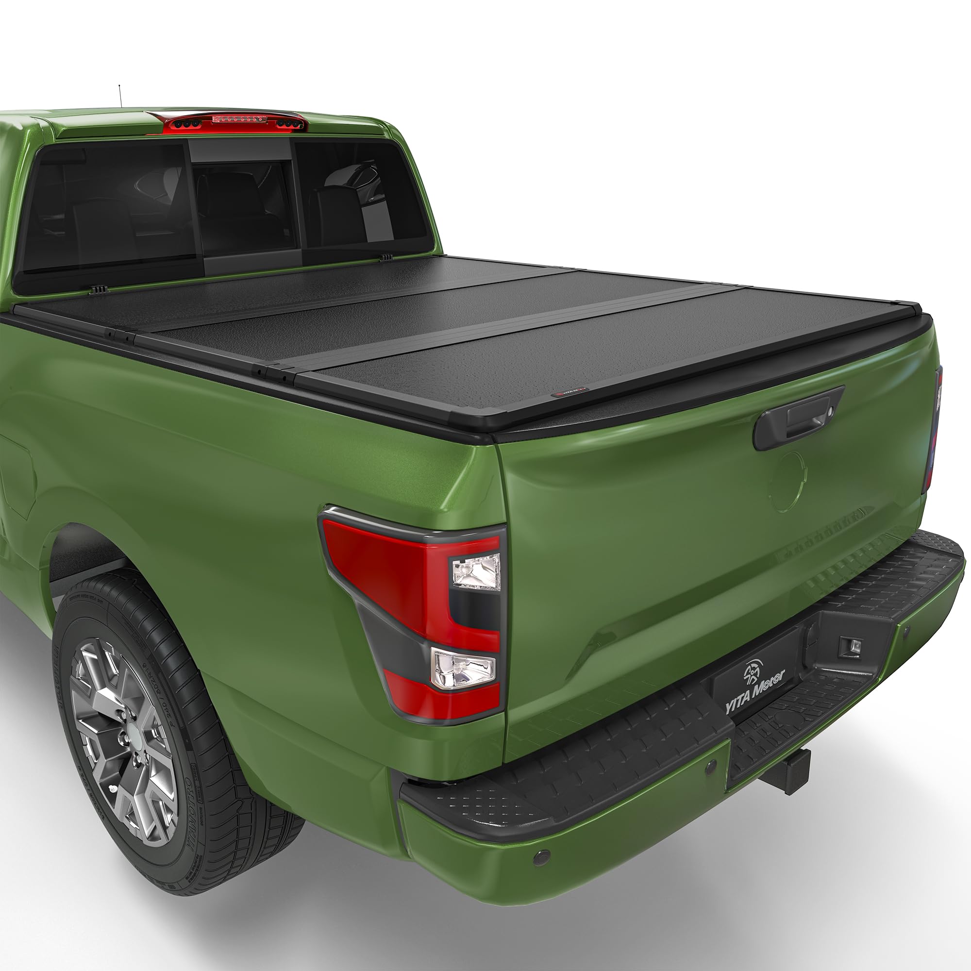 Yitamotor Frp Hard Tri-Fold Truck Bed Tonneau Cover Fits For Nissan Frontier(No M  Xico) 2005-2025, 5 Ft Bed