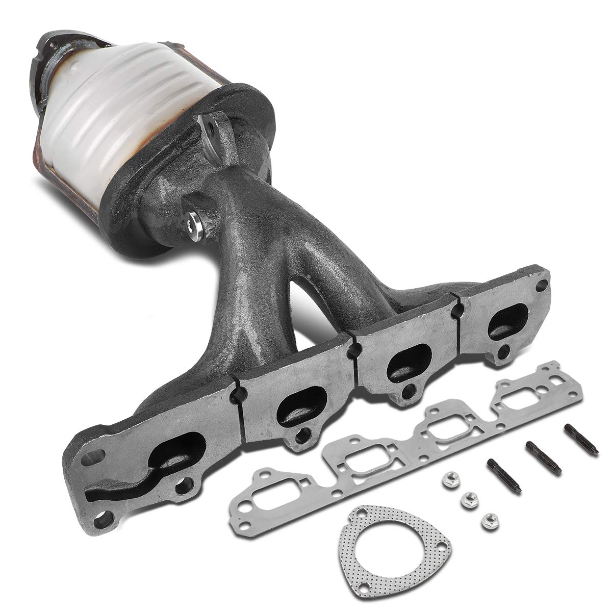 DNA MOTORING Factory Style Catalytic Converter Exhaust Manifold Replacement Compatible with 04-08 Malibu / 06-08 G6 / 07-08 Aura
