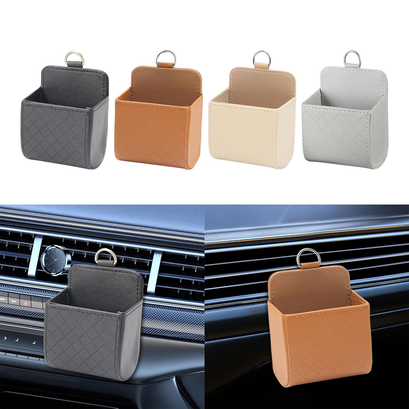 Enakshi Car Air Vent Bag Organizer Durable Air Vent Holder Bag for Phones Bills Black|| Automotive Tools & Supplies | Other Auto