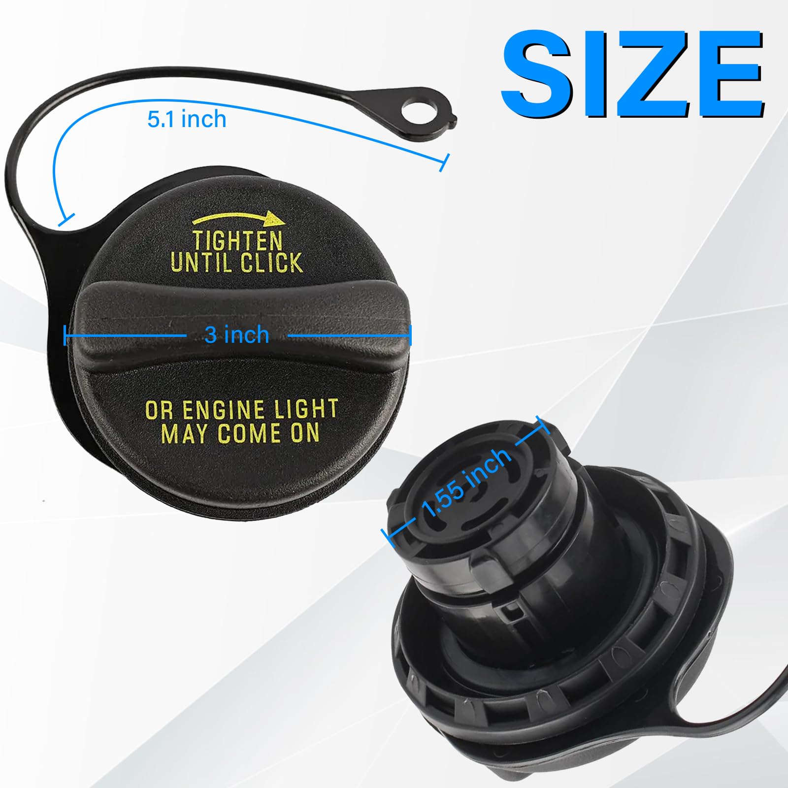 Gas Cap Replacement XU5Z-9030-JA for Ford 1997-2004 Mustang, 1998-2009 Ranger, 1997-2003 Explorer, 1999-2004 Town Car,1998-1999