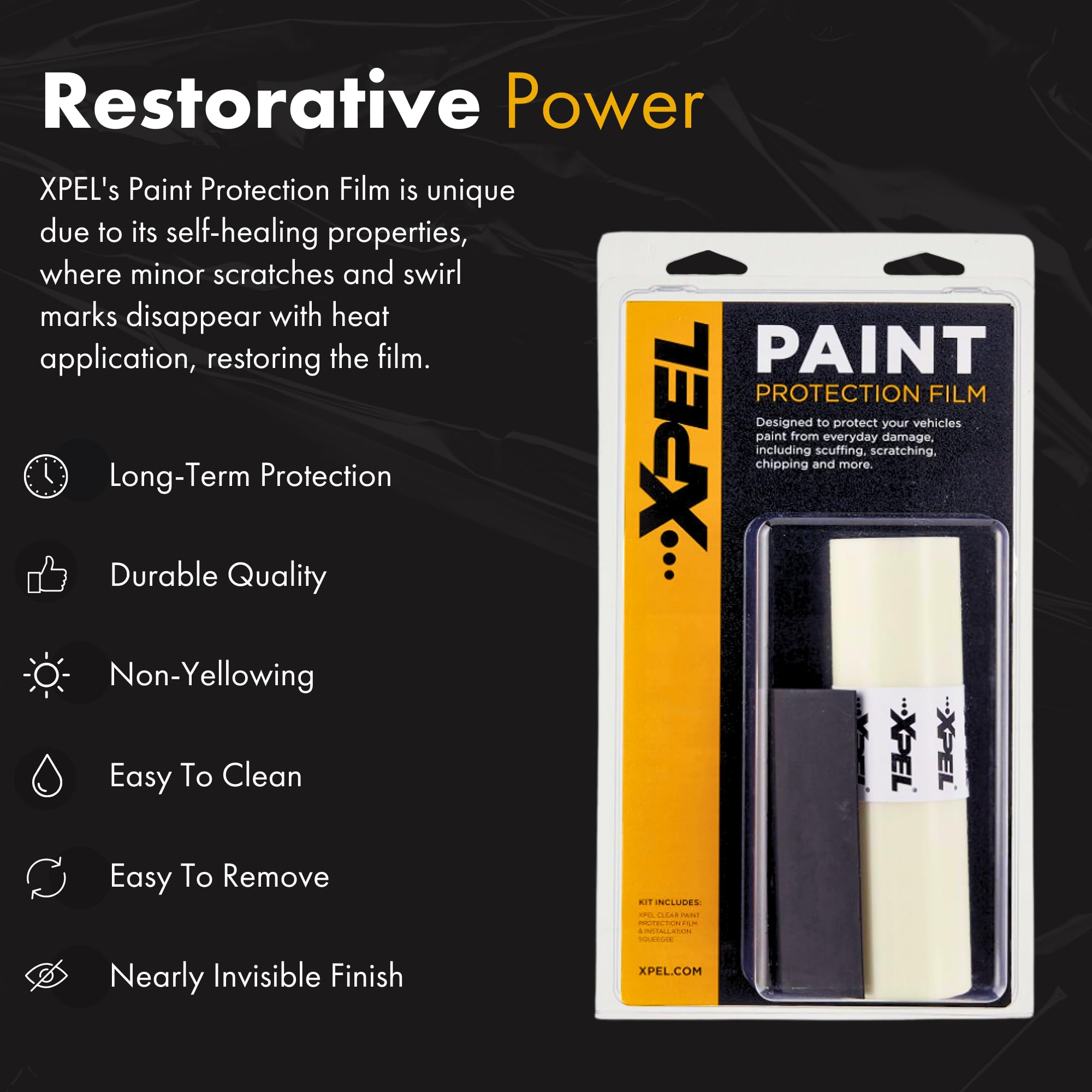 Xpel Clear Paint Protection Film Roll, 6'' X 84'' - Polyurethane Vehicle Ppf Wrap Protects From Chips, Scratches, Dings, Road De