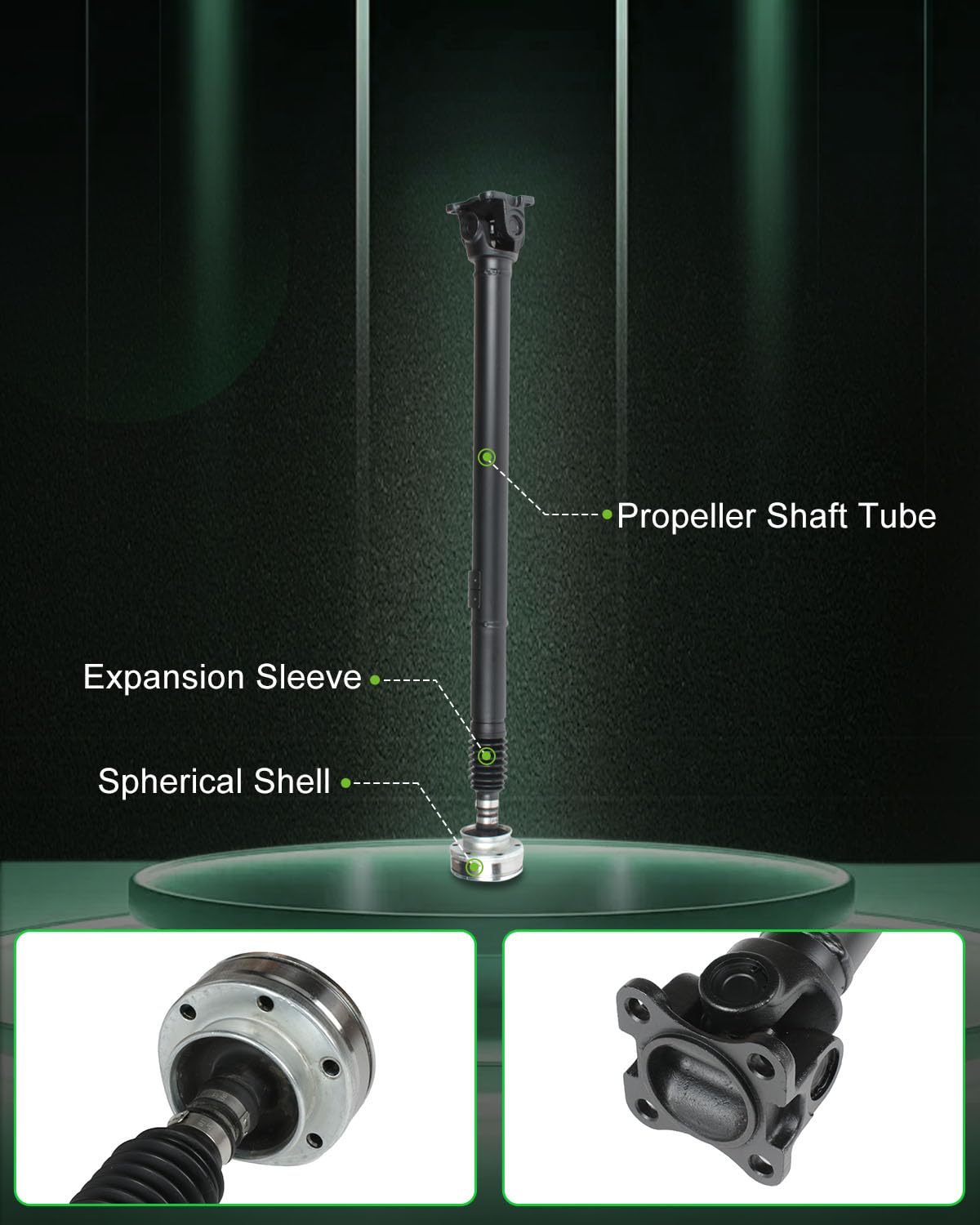 Scitoo 35.7'' Rear Drive Shaft Assembly Propeller Shaft Compatible For Jeep Commander 2006,For Jeep Grand Cherokee 2001-2006 65-