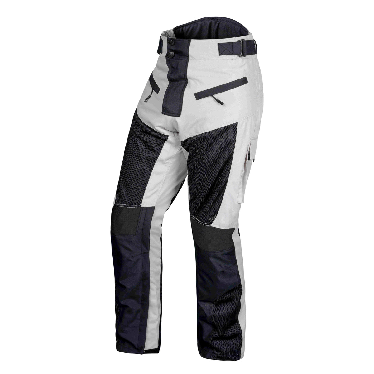 Mesh Motorcycle Pants For Men - Ce Certified Motocross Riding Pants - Ideal Summer Gear - Gray