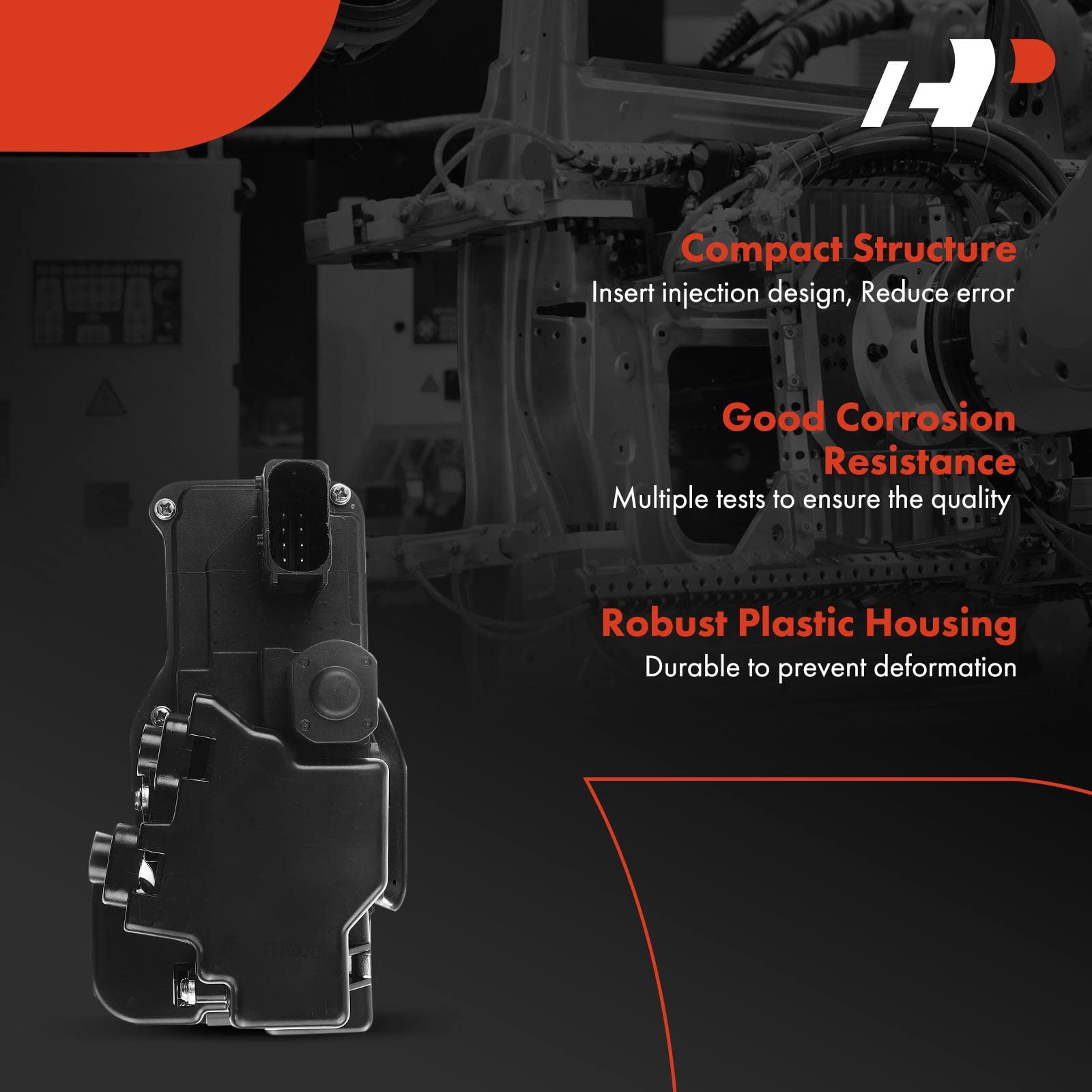 A-Premium Door Latch Lock Actuator Compatible with Cadillac & Chevy Vehicles - XLR 2004-2009, Corvette 2005-2013 - Front Right Passenger Side, Replace# 88956721