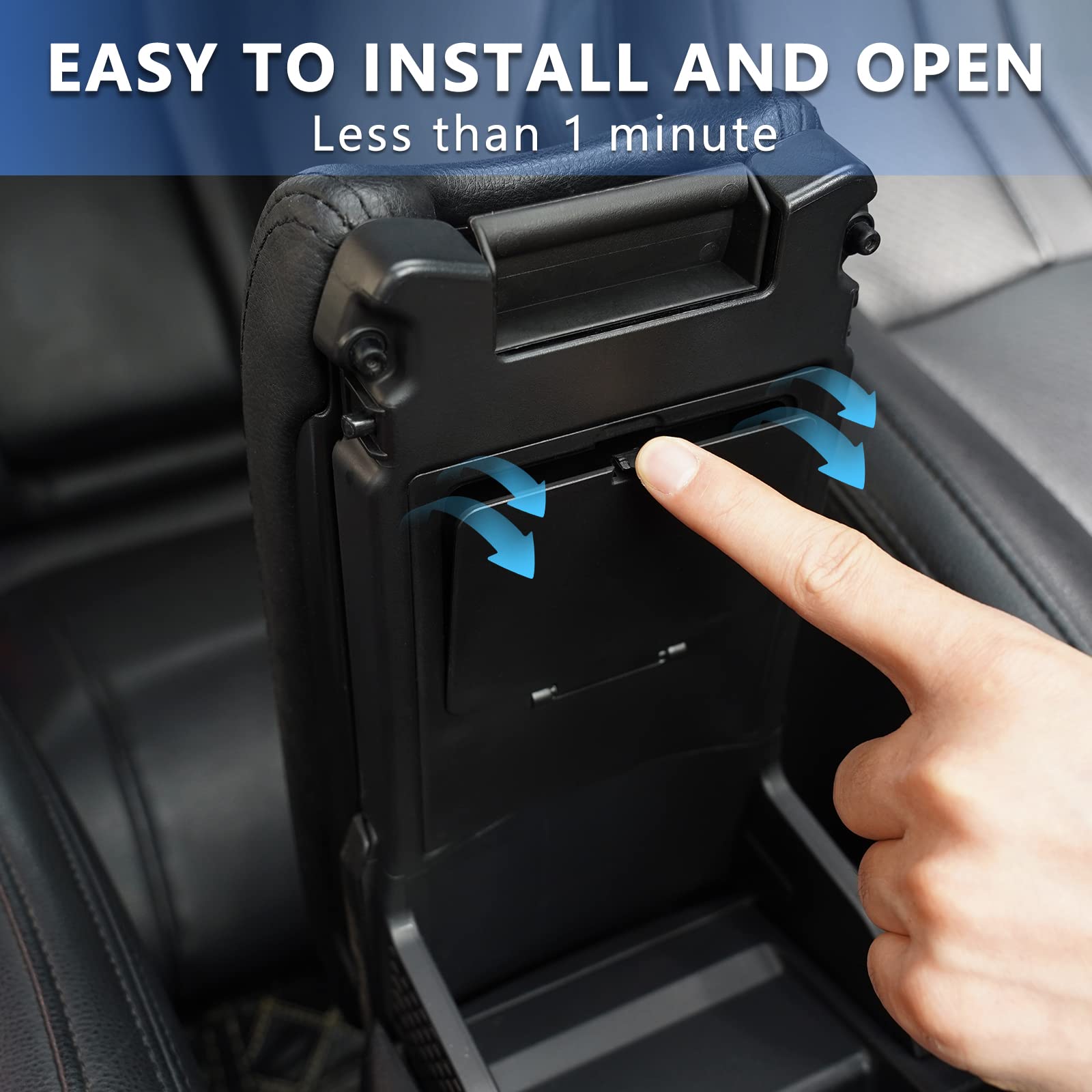 Carqiwireless Center Console Hidden Storage Box For Honda Civic 2016-2021, Center Console Organizer For Honda Civic Hatchback Si