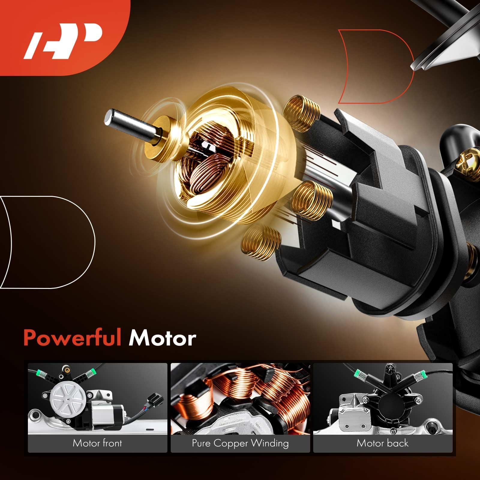 A-Premium Front Passenger Power Window Regulator W/Motor Replacement For Chevrolet Silverado Tahoe Gmc Yukon Xl Sierra Escalade