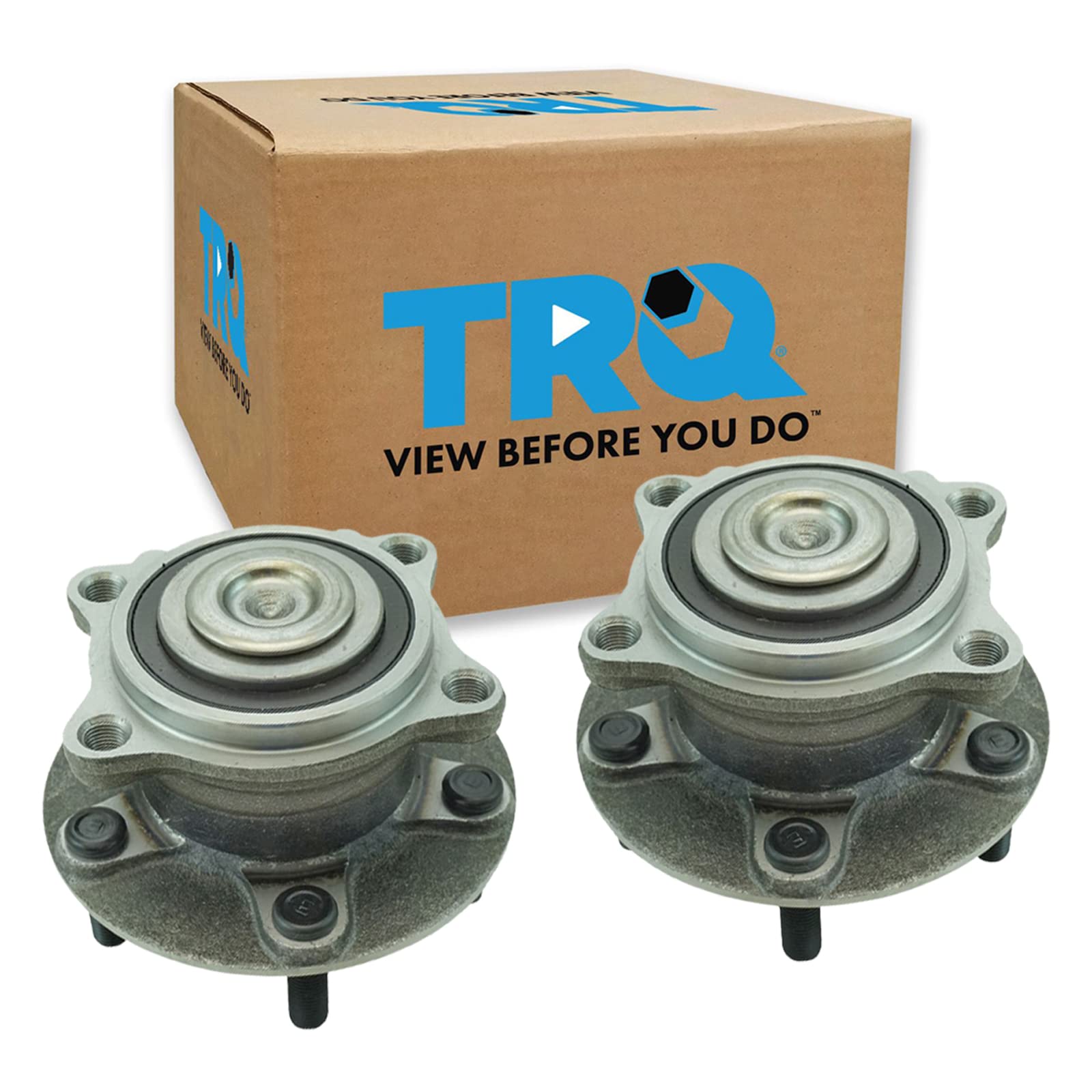 Trq Rear Wheel Hub Bearings Assembly Set Compatible With 2007-2013 Mitsubishi Outlander