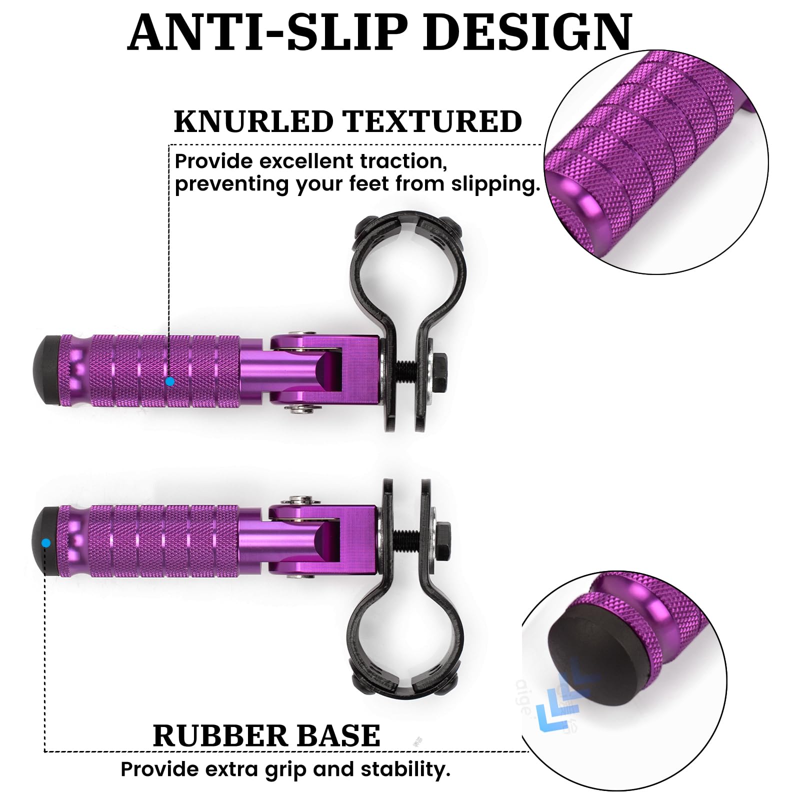 XINGWU M8 Motorcycle Foot Pegs 90 Degree Foldable Footpegs CNC Anti-Skid Footrest Universal for Yamaha Honda Suzuki Aprilia Elec