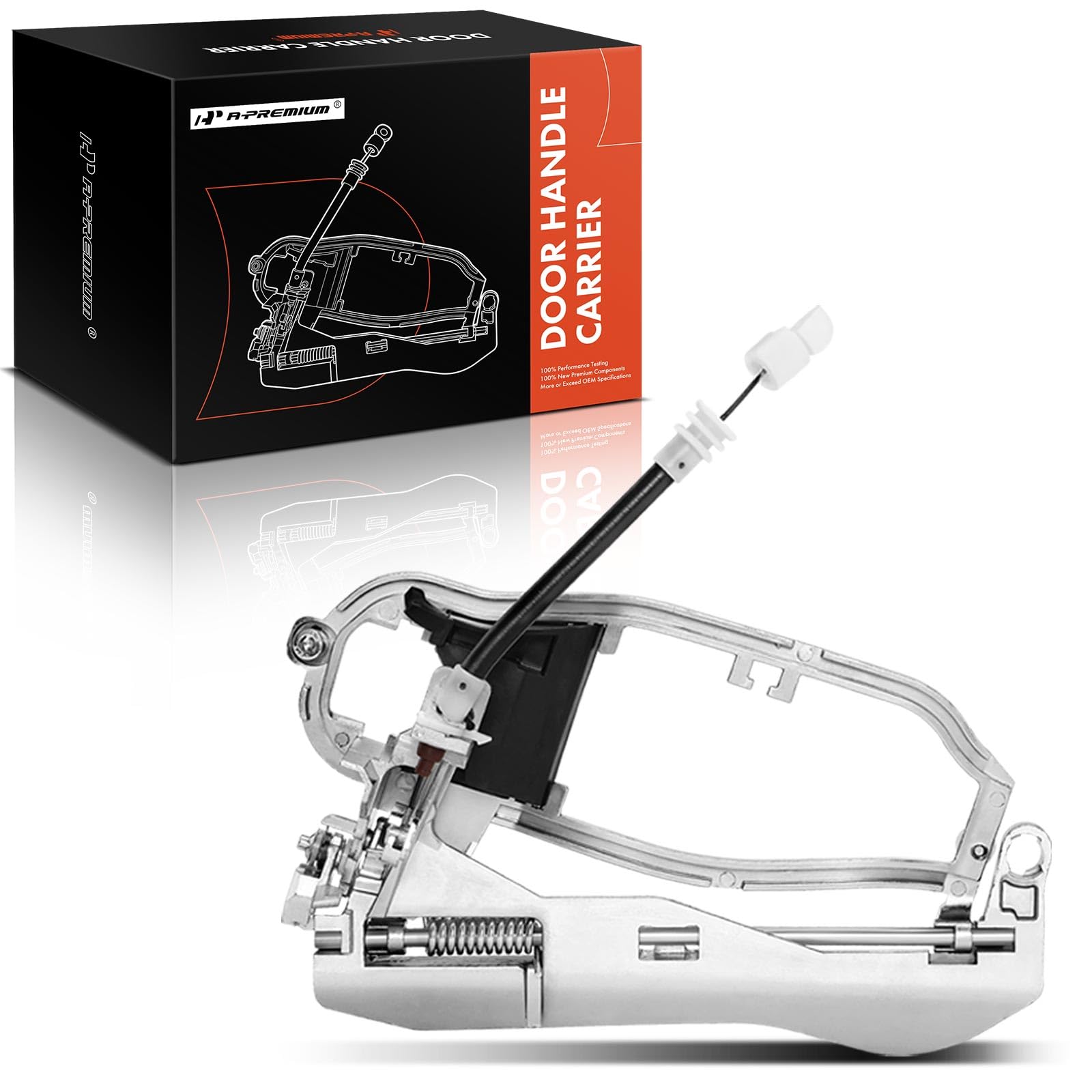 A-Premium Outside Door Handle Carrier Compatible With Bmw E53 X5 2000-2006, Front Right Passenger Side, Replace# 51218243616