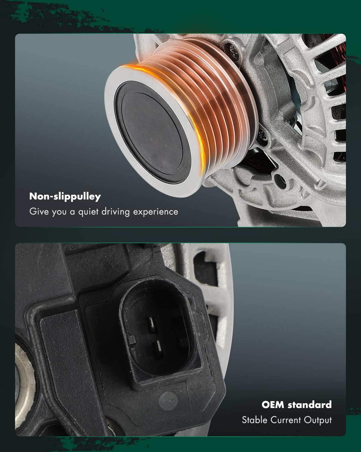 SCITOO Alternator Fits for Audi A4 A4 Quattro 09-12, A5 10-13, A5 Quattro 10-12, S4 10, Q5 11-12, 2.0L 3.0L - 12V 140Amp CW 6-Gr