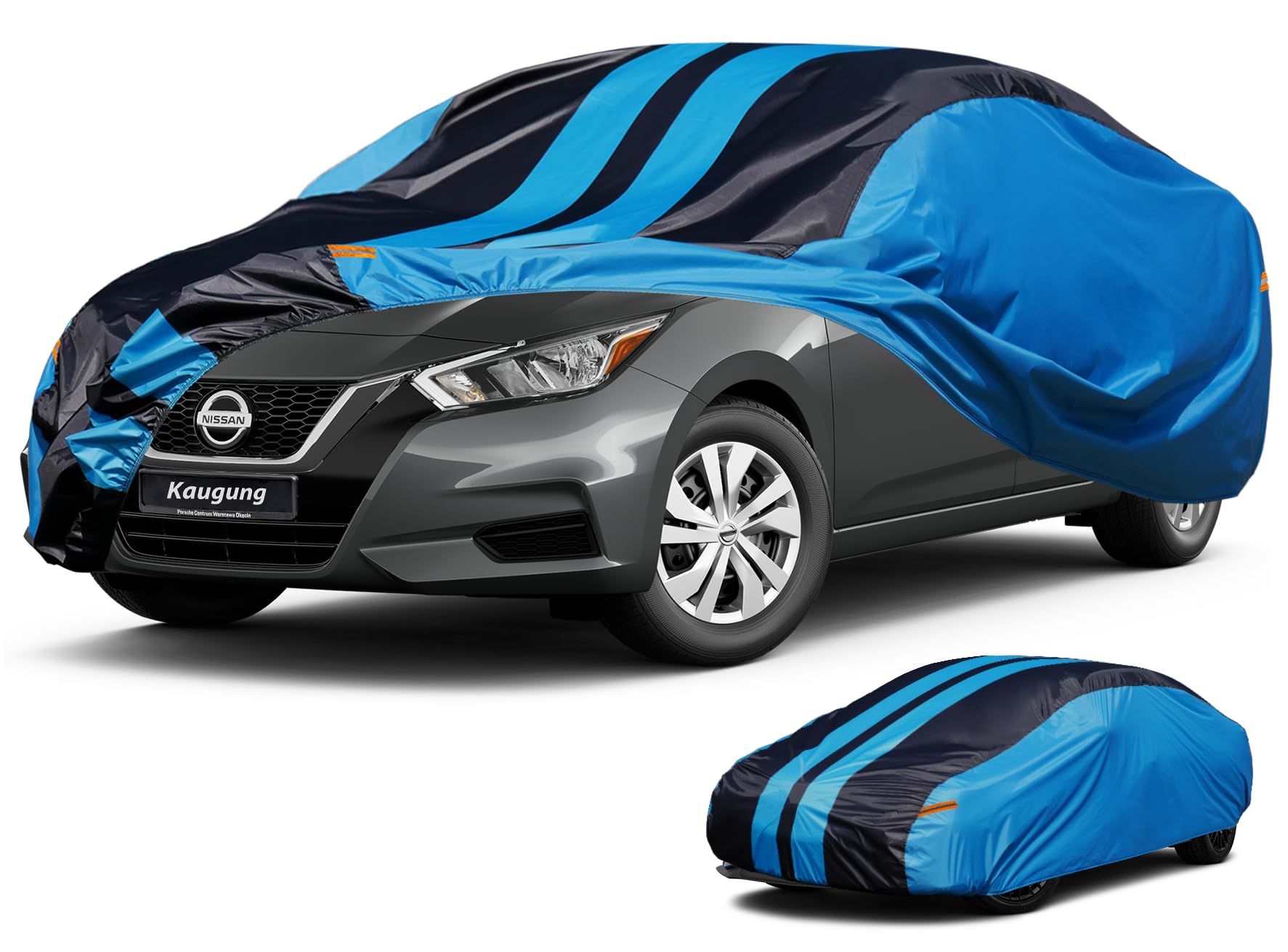 Car Cover Waterproof Custom Fit Nissan Versa (2010-2025), Full Exterior Cover for Automobiles Lightweight Resistant Outdoor Sun 