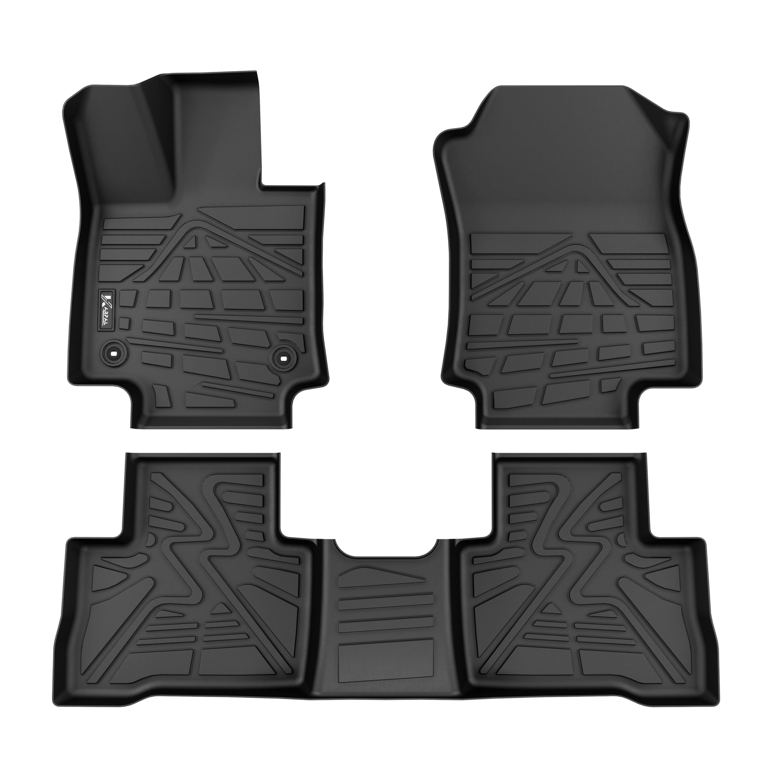 Karpal Floor Mats Fit Toyota Rav4 2019-2024 (Include Hybrid), Custom Fit Tpe All Weather Floor Liners 1St & 2Nd Row Rav4 Accesso