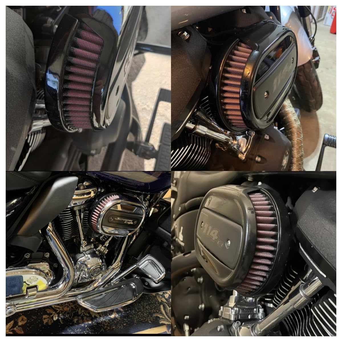 High-Flo Replacement Air Filter Element For Ventilator - Milwaukee-Eight Engine '18-Later Softail And '17-Later Touring And Trik