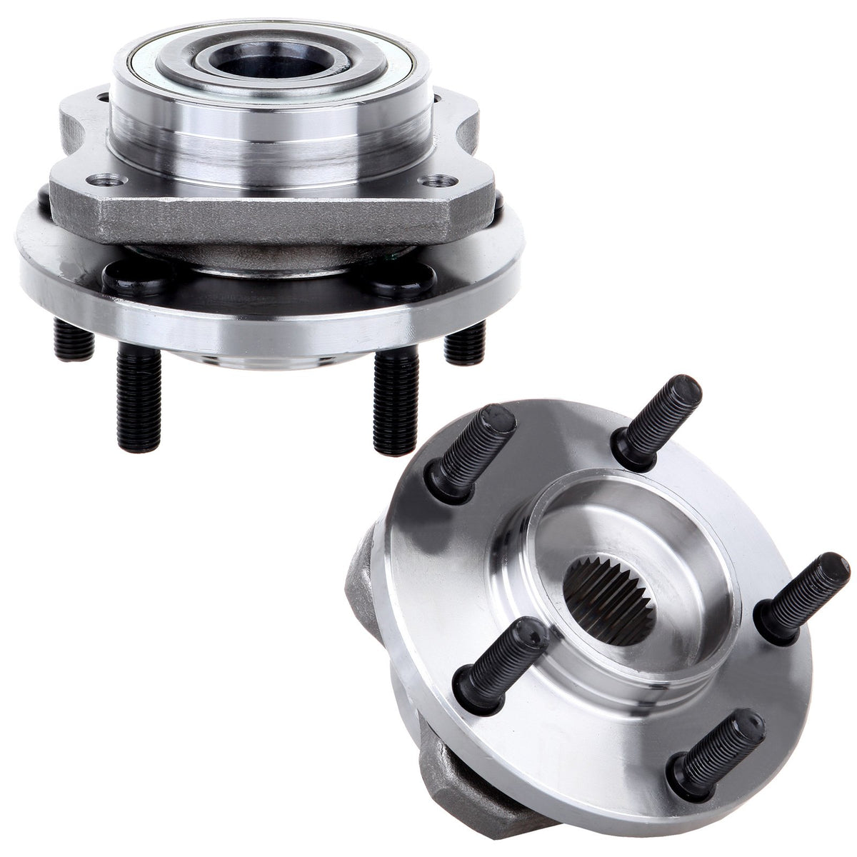 ECCPP Replacement For Wheel Bearing and Hub Assembly For 2001-2003 For Dodge 1996-2007 For Plymouth 1996-2000 Wheel Hubs 5 Lugs 