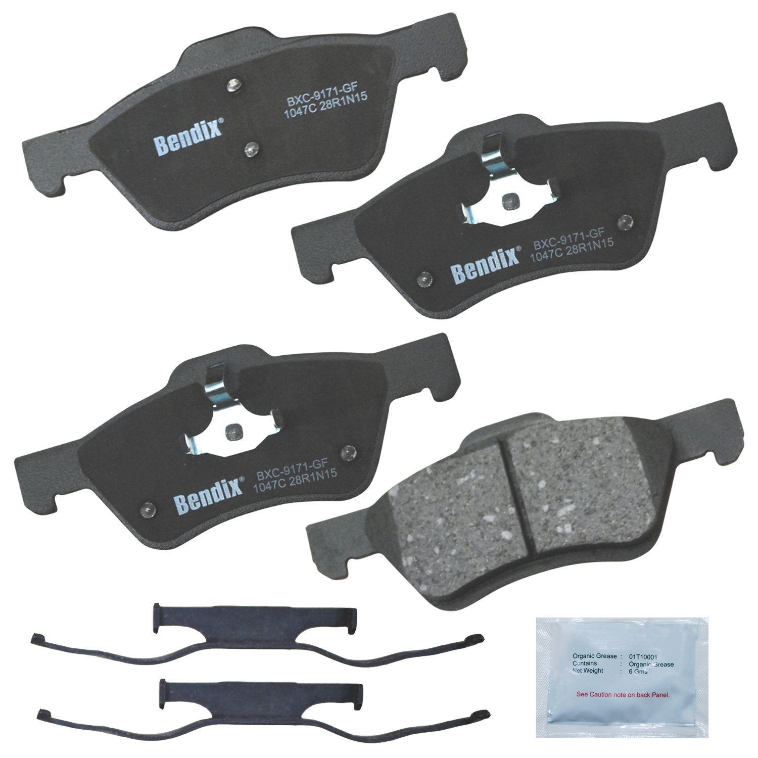 Bendix Priority1 Cfc1047C Ceramic Front Brake Pads For Ford Escape 2012-2006, Mercury Mariner 2009-2006