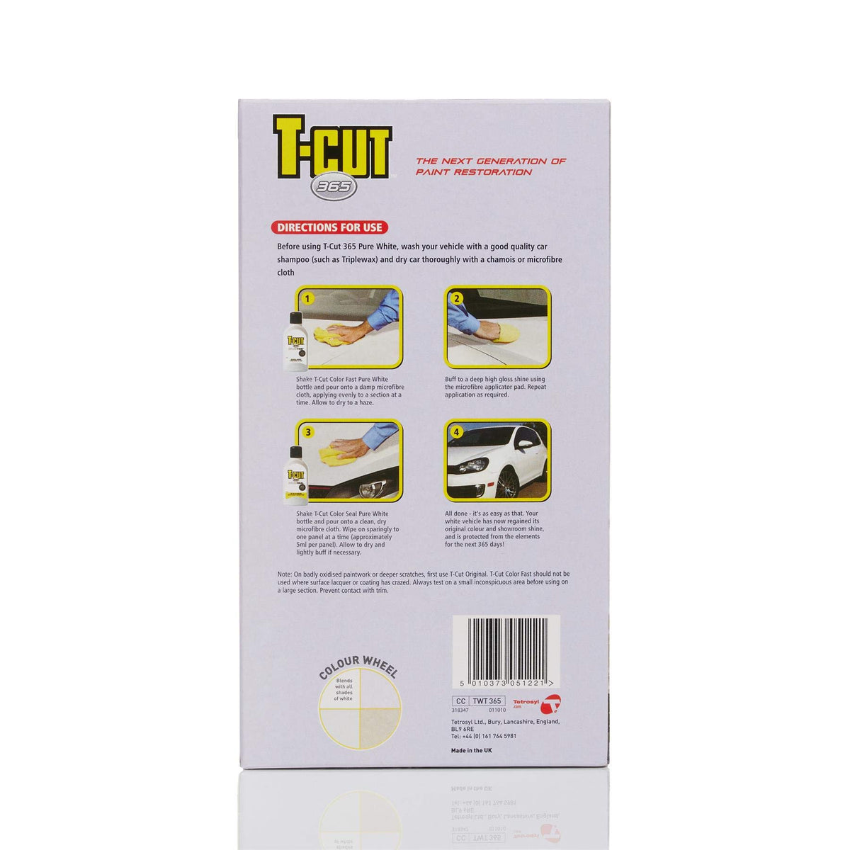 T-Cut 365 Pure White Paintwork Perfection Kit WBCARB0096NAERG