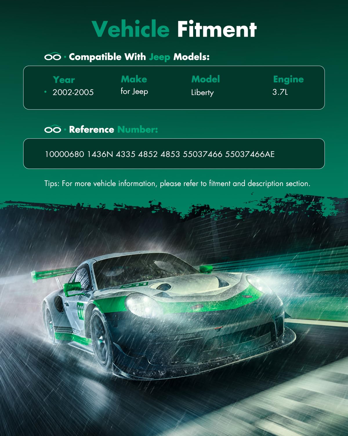 SCITOO Air conditioner compressor 2002-2005 for Jeep Liberty 3.7L ()