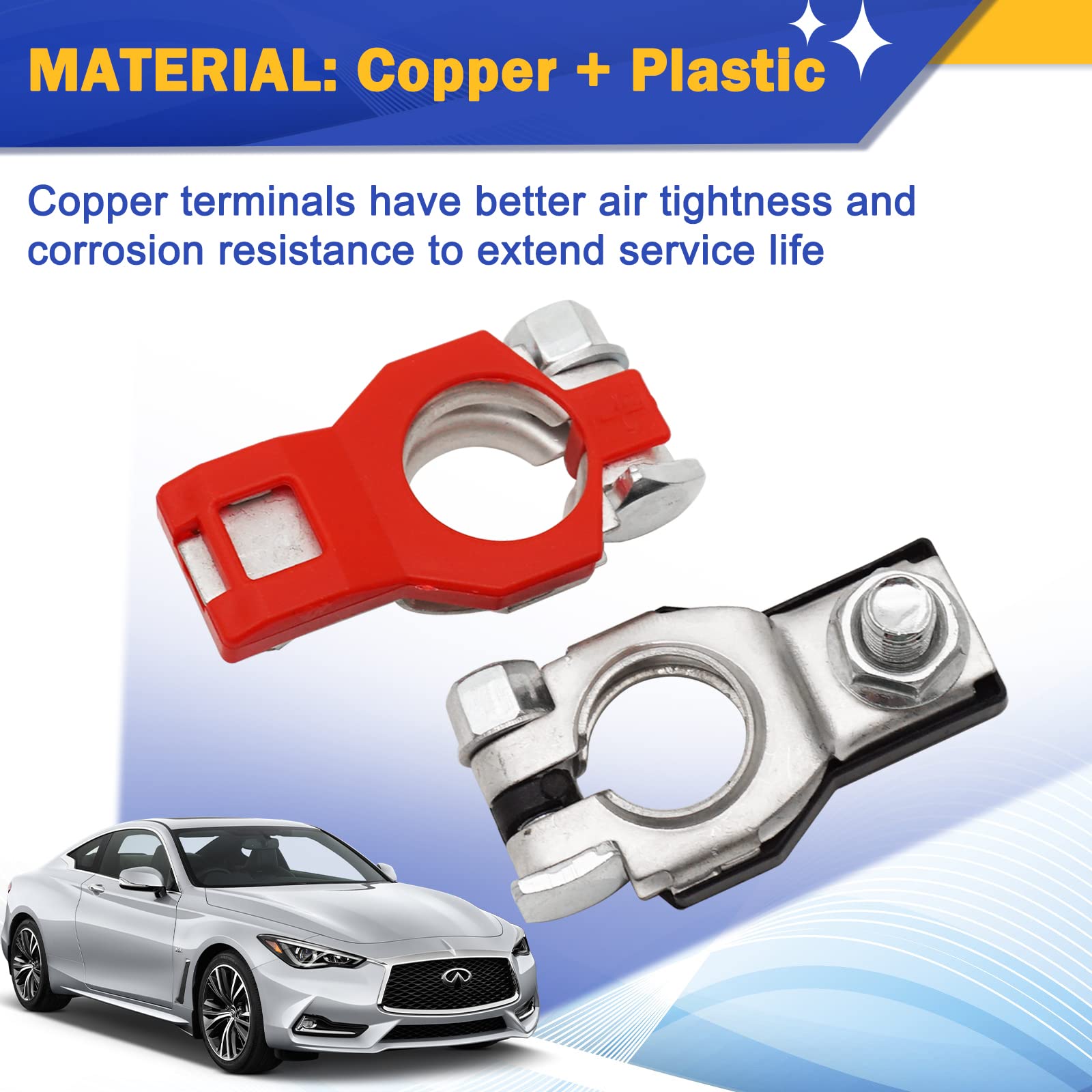 Battery Terminal Positive And Negative For Nissan Infiniti Toyota Lexus 90982-05035&90982-06022 24340-7F000&24340-7F001