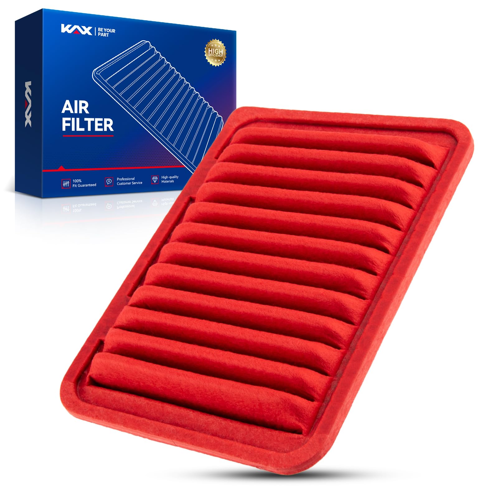 Kax Engine Air Filter, Gaf004 (Ca10190) Air Filter Replace For Corolla, Corolla Im, Yaris, Matrix, Xd, Im, Vibe, 200% Longer Lif