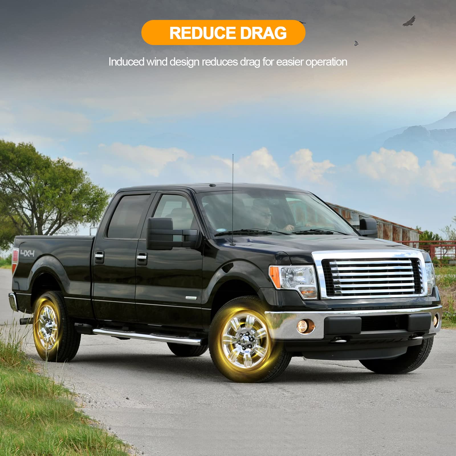 Ocpty 1 Pack 7 Inch Chrome Center Hub Cap With 5-Lug Steel Wheel Silver Center Cap Cover