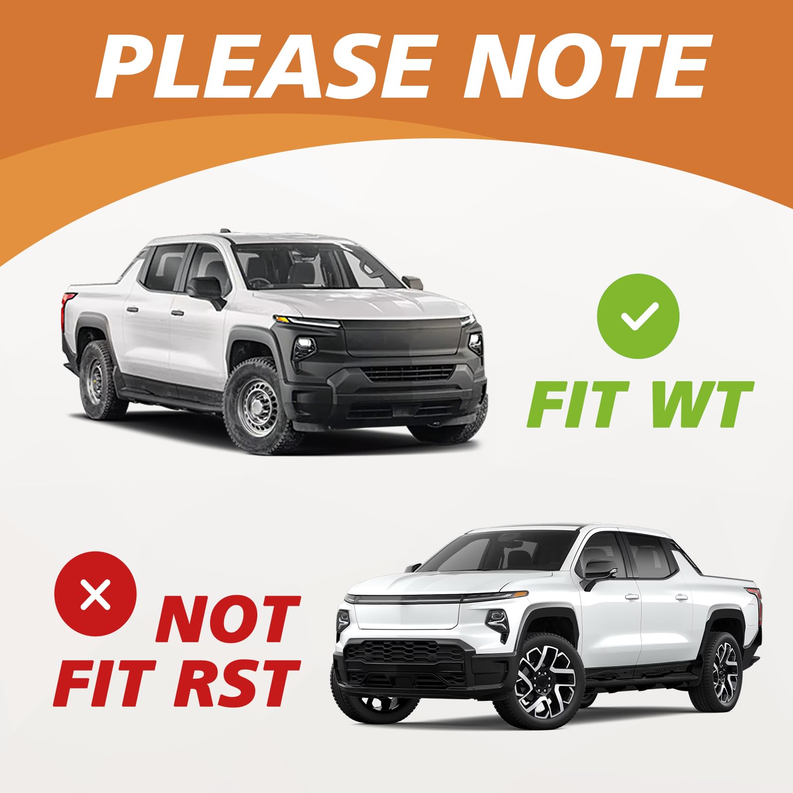 Triplealiners Floor Mats & Truck Bed Mat All Weather Liners Front Rear Full Set Compatible With 2024 2025 Chevrolet Silverado Ev