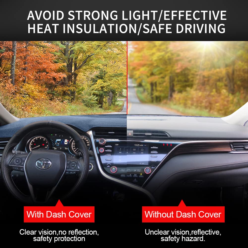 Hanlanka Black Carpet Dashboard Cover For Dodge Ram 1500 2500 3500 1998-2001 Carpet Dash Mat,Custom Fit Dash Cover,Easy Installa