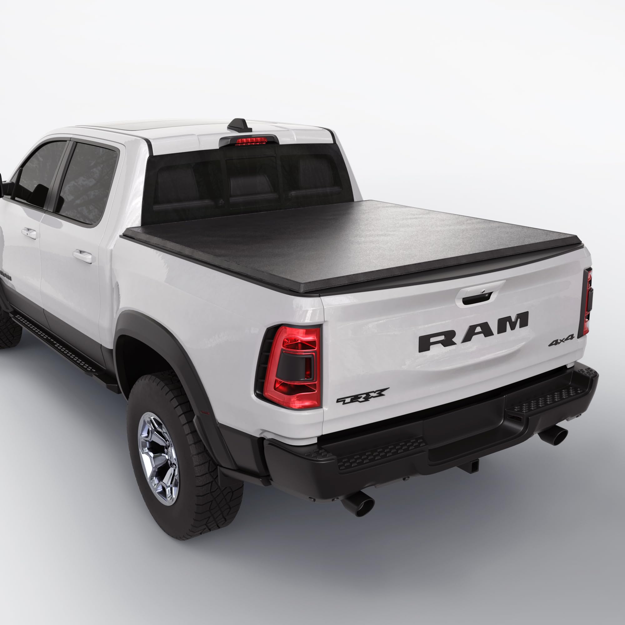 Toptiny Soft Folding Truck Bed Tonneau Cover|Tstf011|Fits 2009-2025 Dodge Ram 1500 5' 7'' Bed Without Ram Box (67.4'')