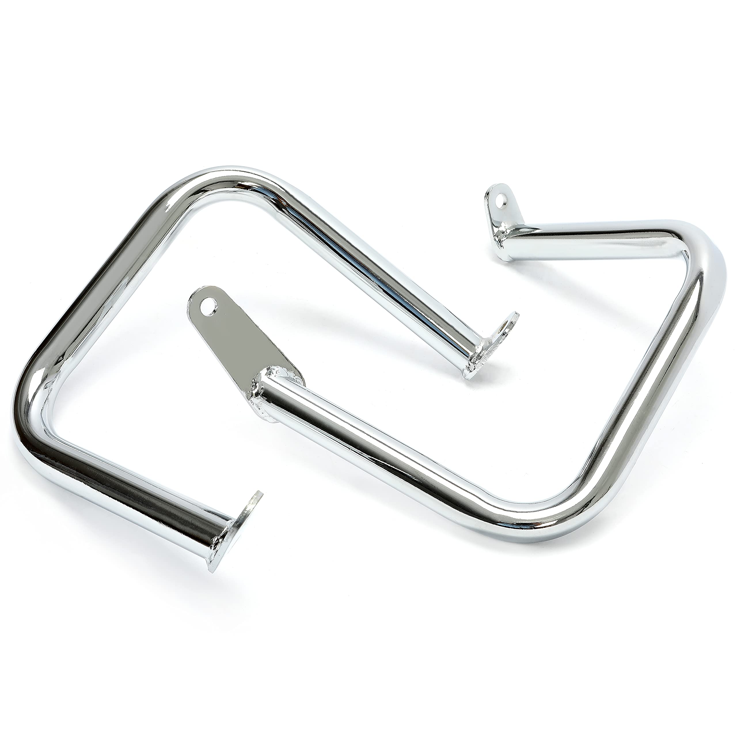 Ecotric Engine Guard Highway Crash Bar Compatible With 1997-2016 Yamaha V-Star Dragstar 400 650 Xvs650 Classic & Custom Chrome