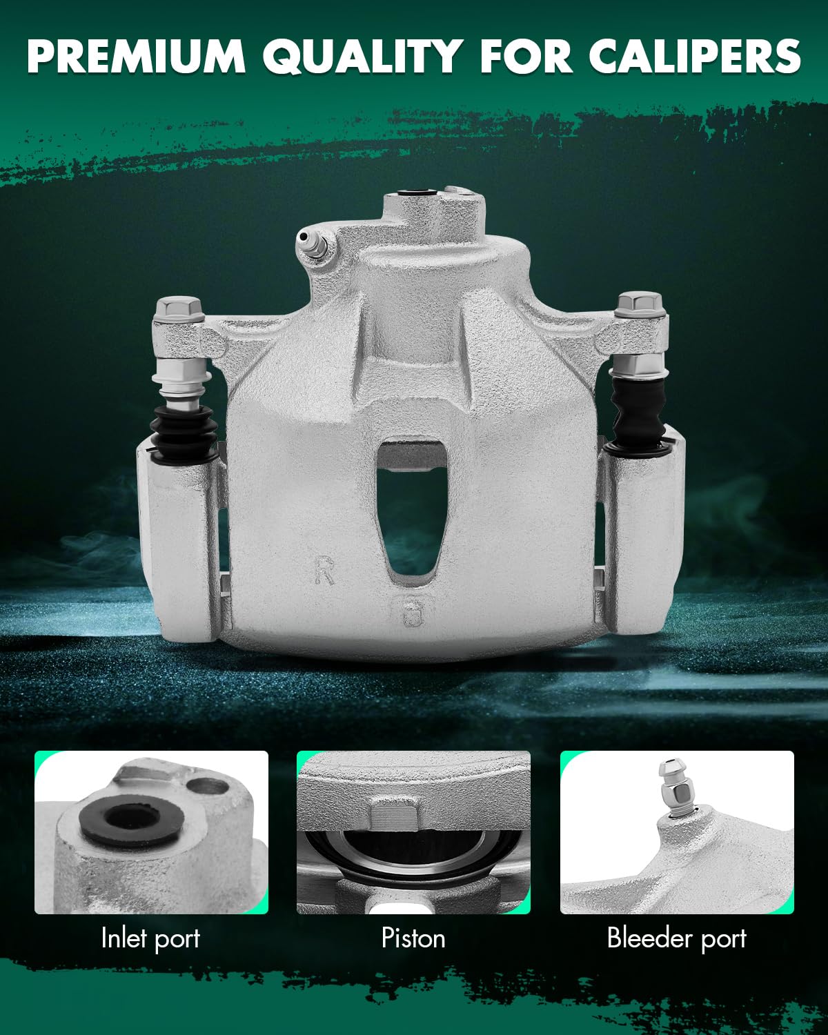 Scitoo Front Left+Right Brake Calipers With Bracket 19B2714 19B2715 Compatible For Toyota Avalon 2005-2007 For Toyota Camry 2005