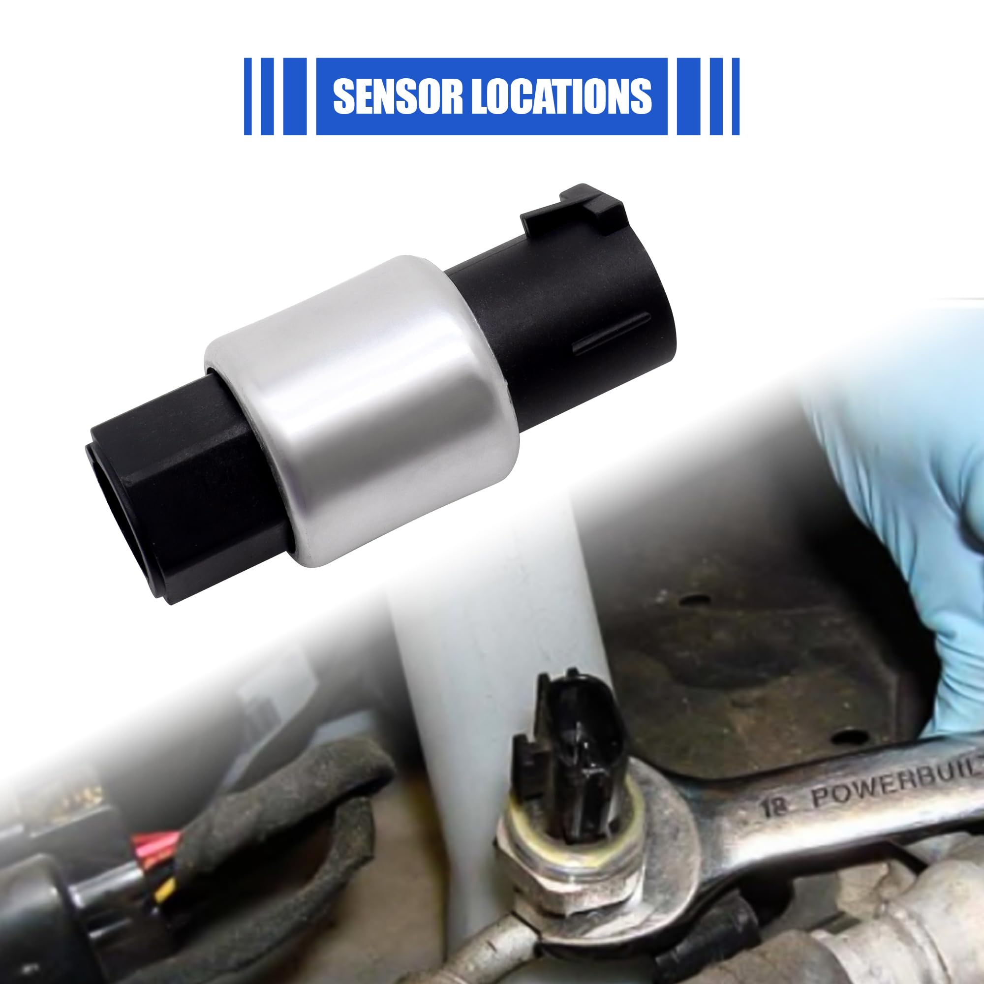 Hisport A/C Clutch Cycling Switch - Pressure Switch Compatible With Ford Lincoln Mazda Mercury Nissan, Replaces 95Bw19E561Aa, F5