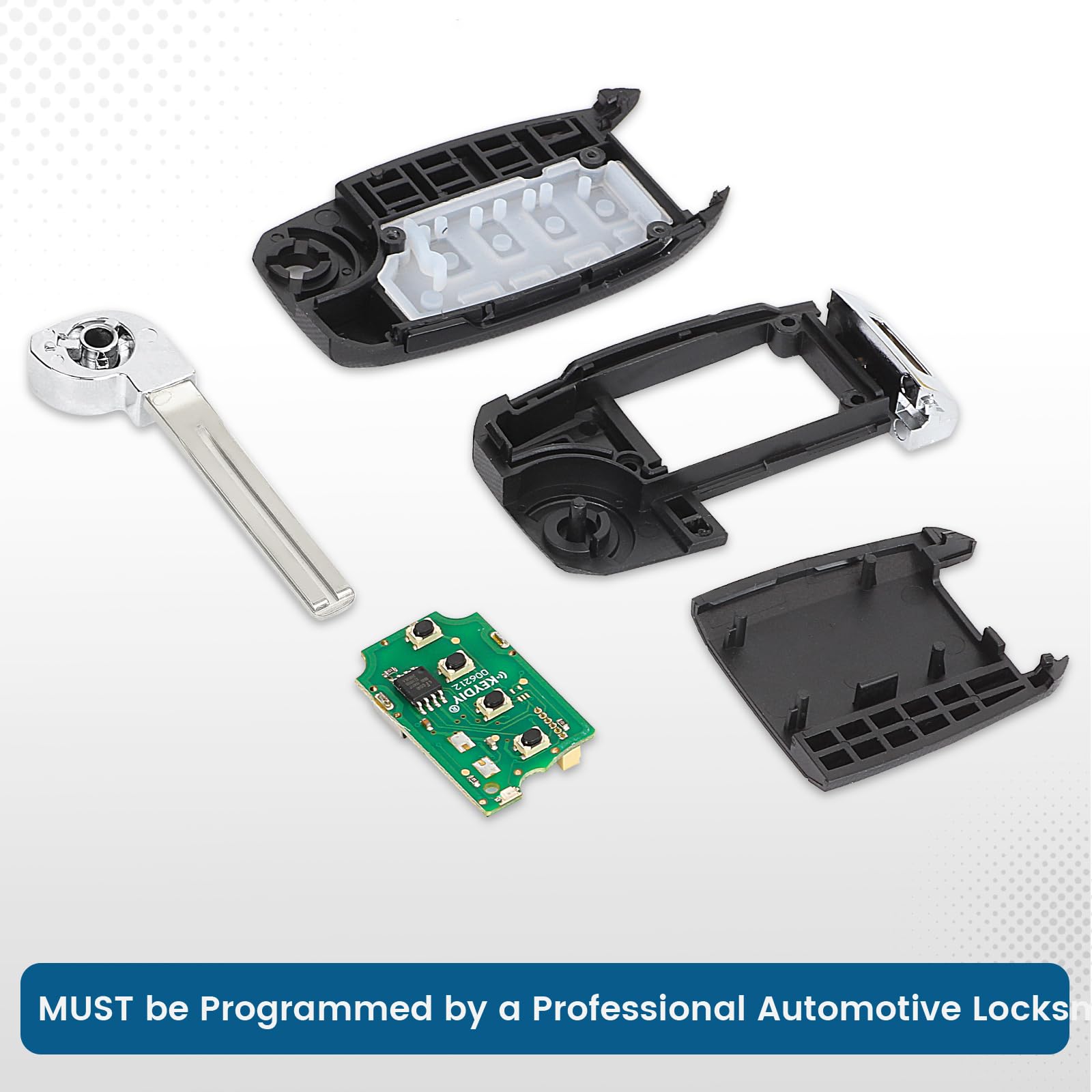 Keyecu Replacement Smart Remote Car Key Fob for Kia Soul 2014-2019 OSLOKA-875T 95430-B2100 433MHz ID46Chip 4Buttons SUV