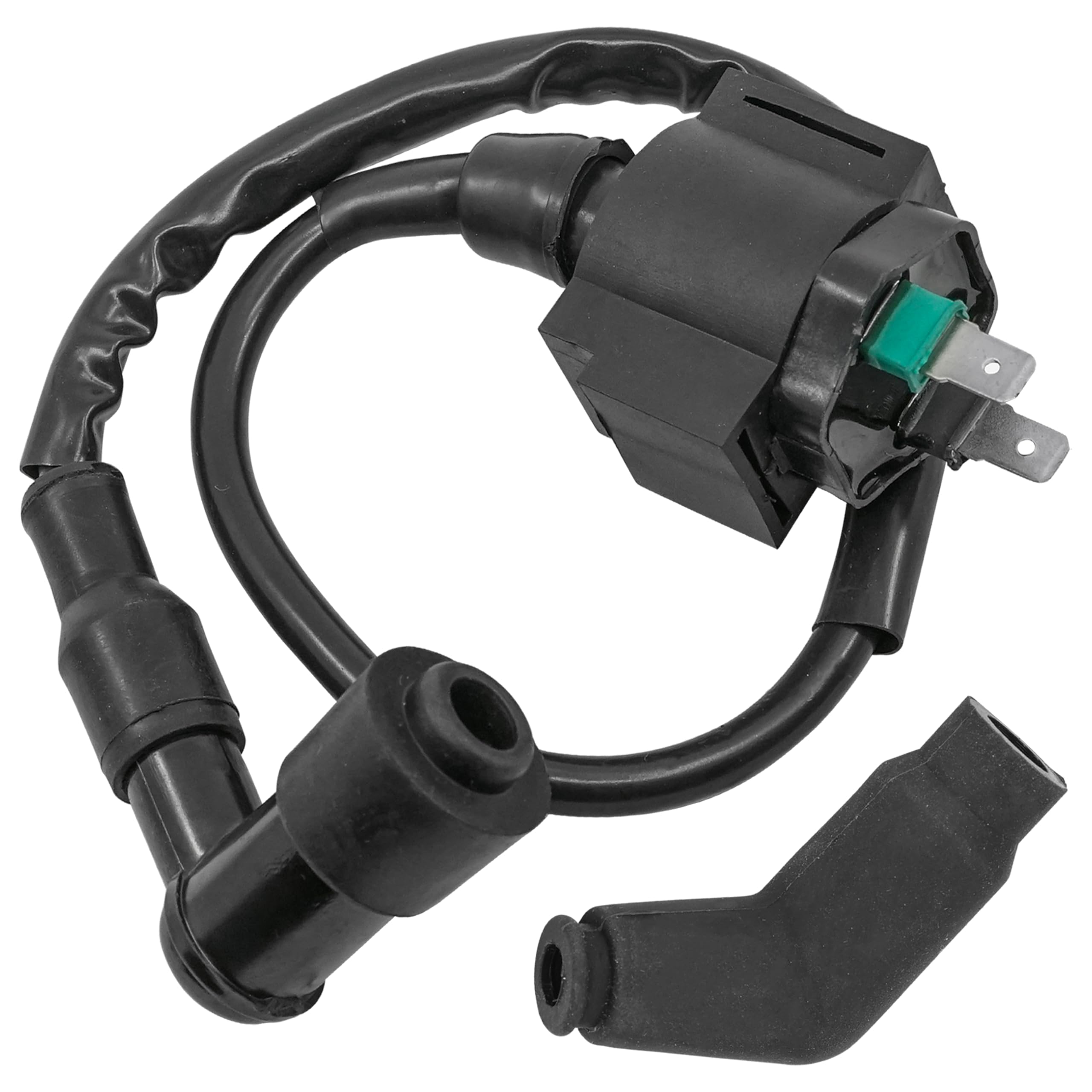 Caltric Ignition Coil & Spark Plug Cap Boot Compatible with Honda ATC250SX / Big Red 250 ATC250ES 1985-1987 30510-MK4-405