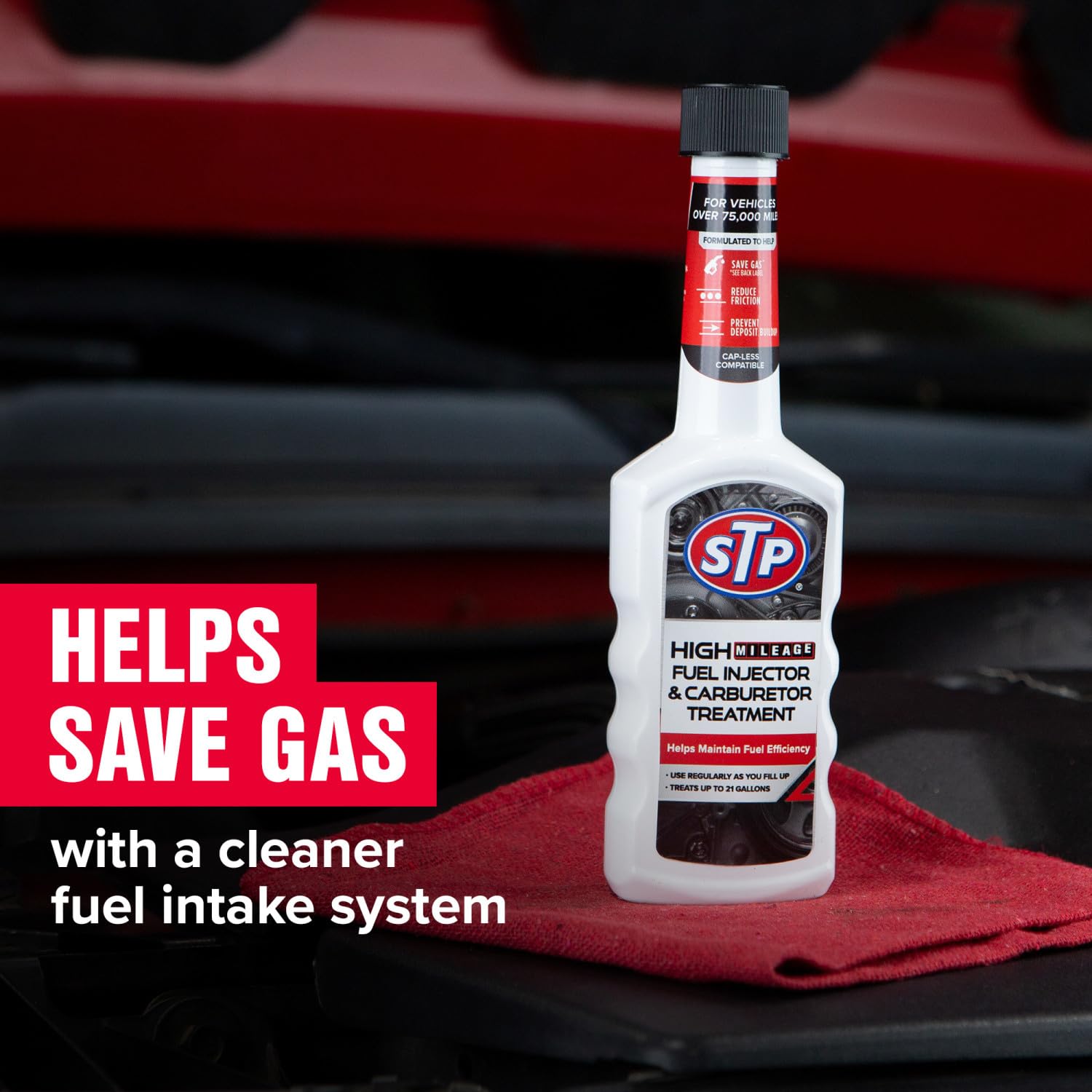 Stp High Mileage Fuel Injector & Carburetor Cleaner Treatment - 5.25 Fl Oz (2 Count)
