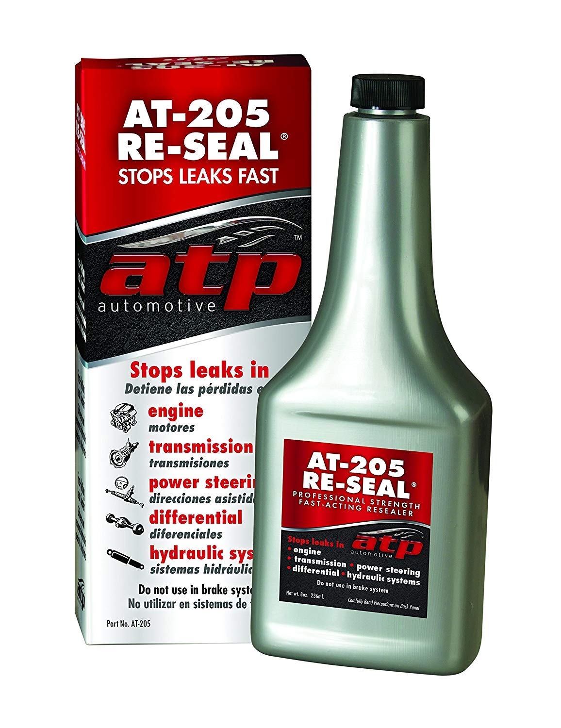 ATP Automotive AT-205 Re-Seal Stops Leaks, 8 Ounce Bottle (2 Pack)