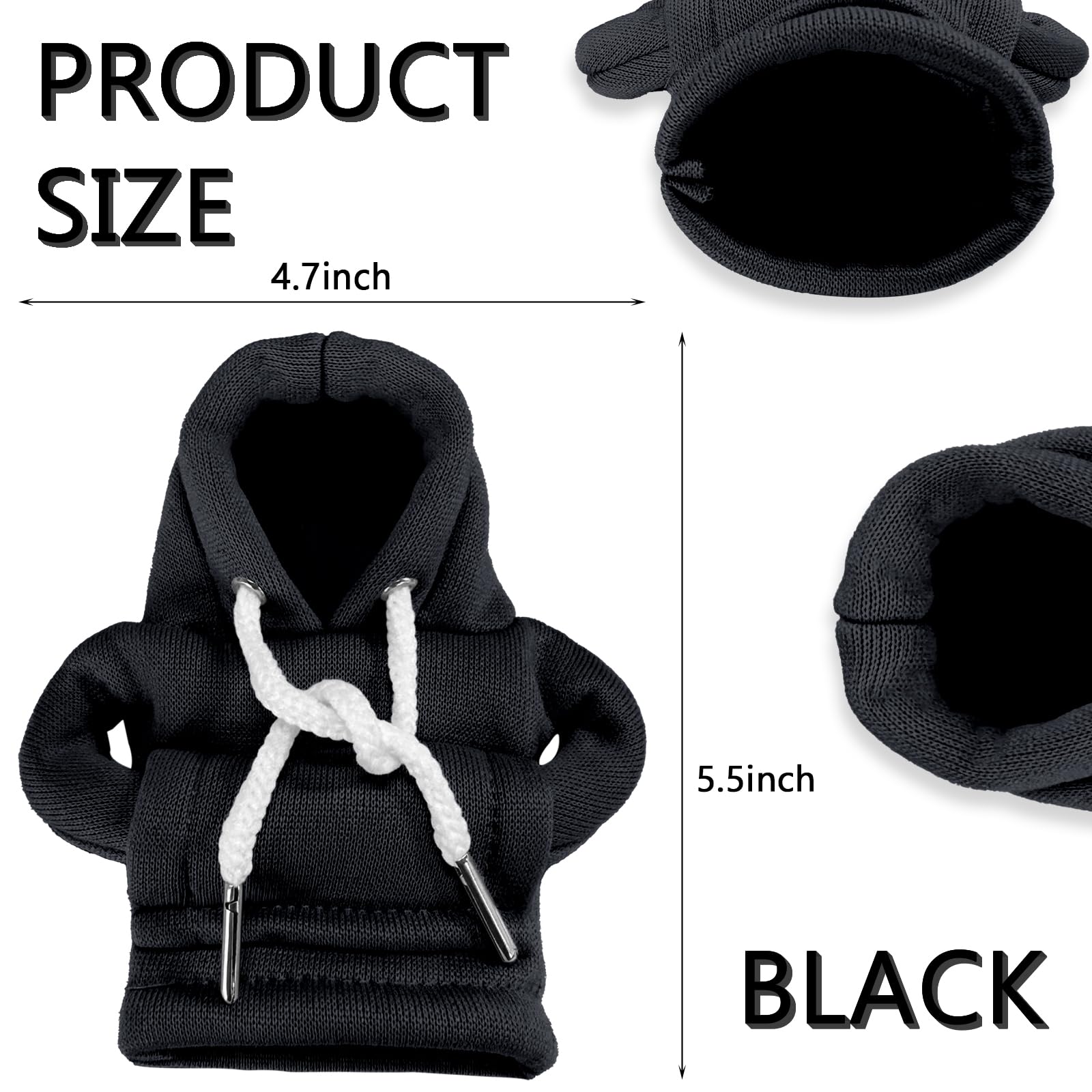 vvag Gear Shift Hoodie,Universal Shift Knob Hoodie, 4.7 Inch Car Shifter Stick Protector Decoration, Funny Hoodie Car Gear Shift