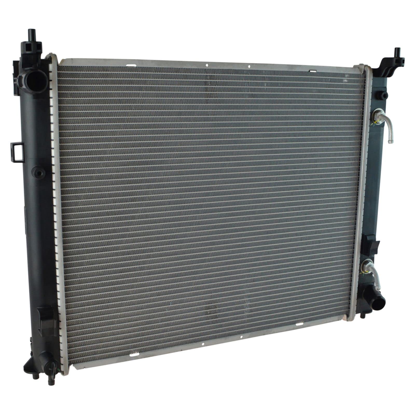 Trq Radiator Assembly Aluminum Core Compatible With 13-19 Nissan Versa 14-19 Versa Note Cu13260 Cu13261 Ni3010222